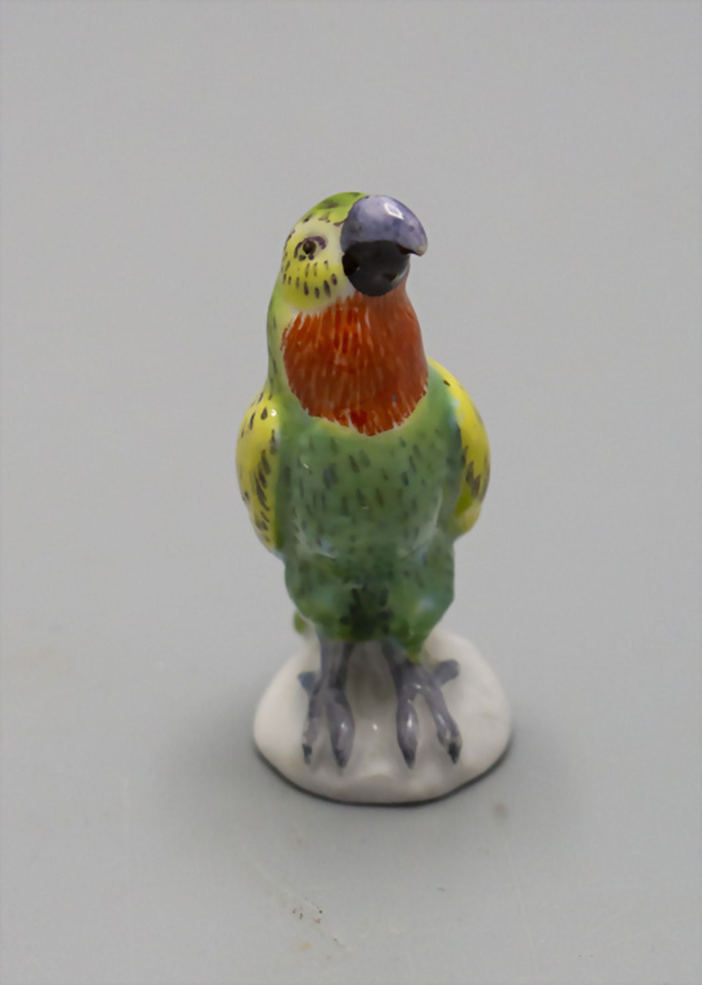 Miniatur Papagei / A miniature figure of a parrot, Meissen, Anfang 20. Jh. - Image 5 of 6