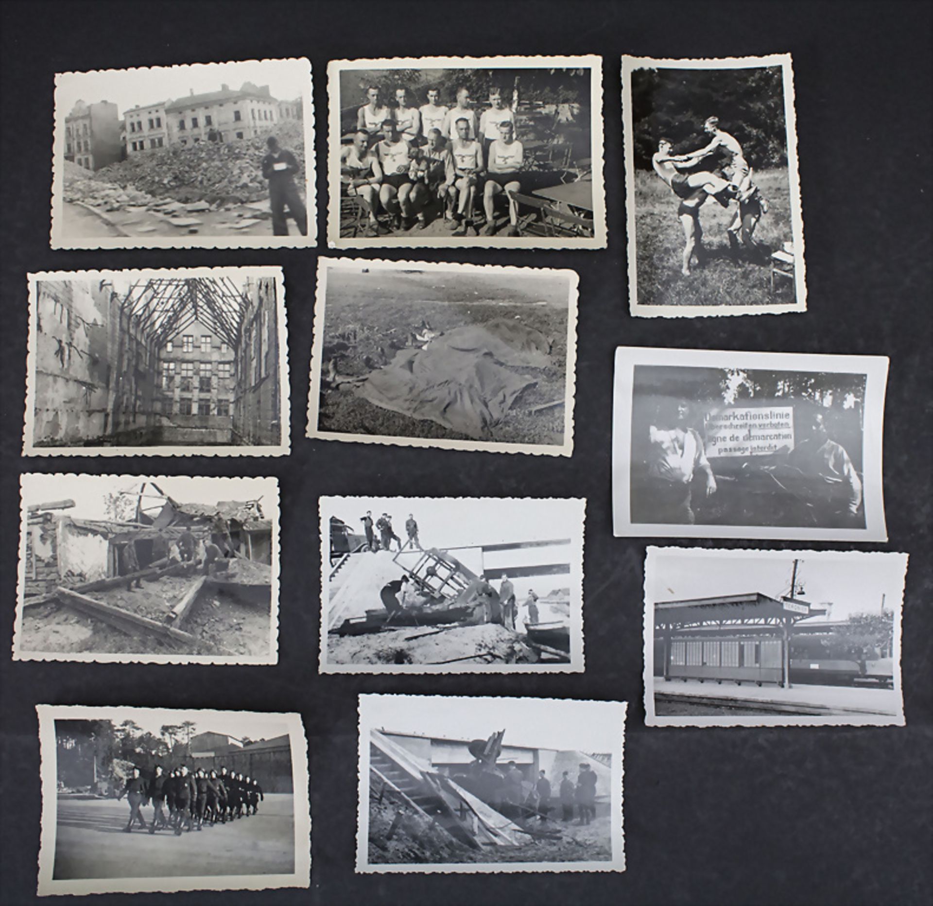Konvolut Fotografien NSKK Transportabteilung Luftwaffe / A collection of photographs of the ...
