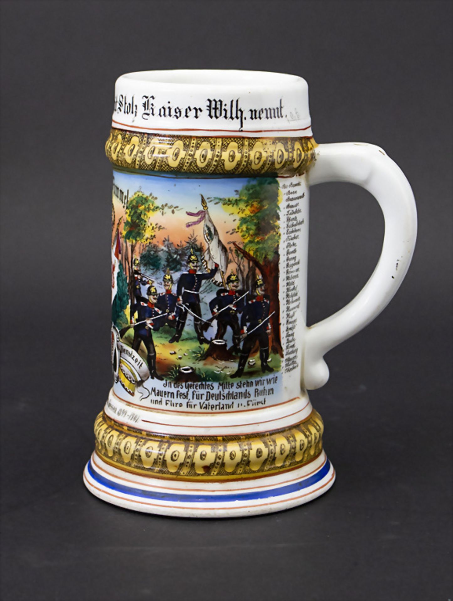Reservistenkrug / A reservist beer mug, Giessen, Hessen, 1901