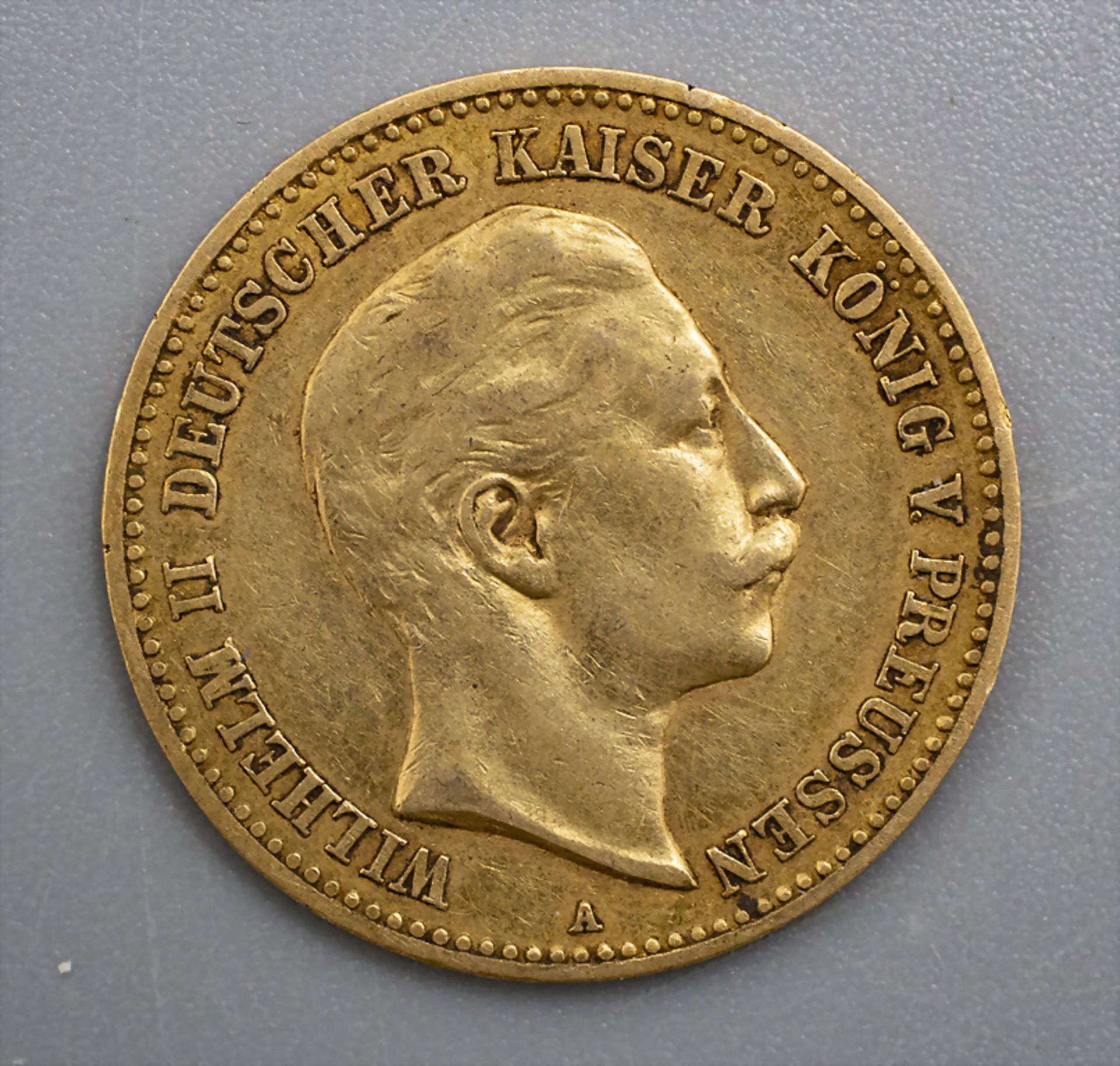 Goldmünze 10 Mark Preussen Kaiser Wilhelm II, 1900