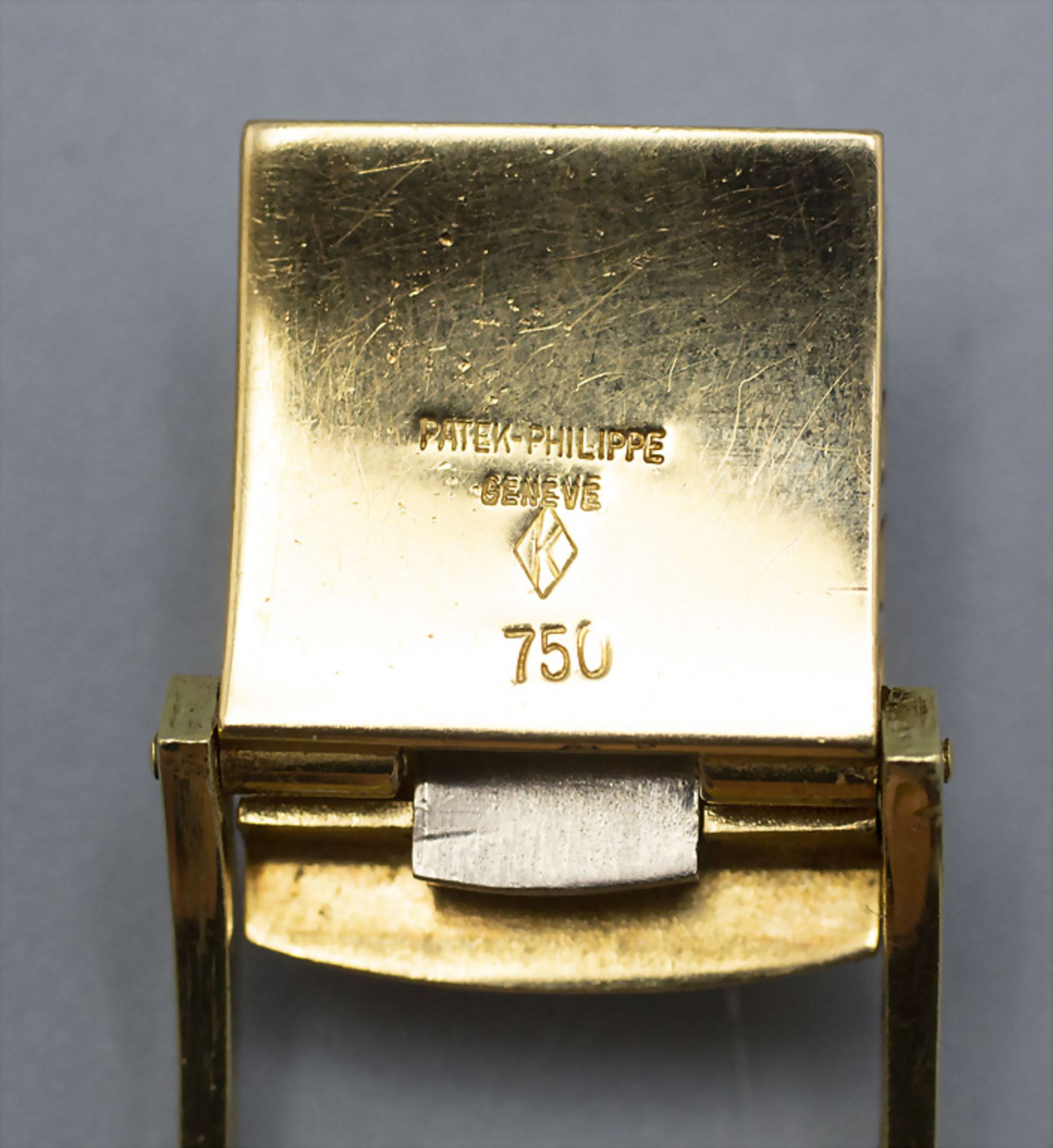 Herrenarmbanduhr / A men's 18 ct gold wristwatch, Patek Philippe, Swiss / Schweiz, um 1972 - Image 15 of 15