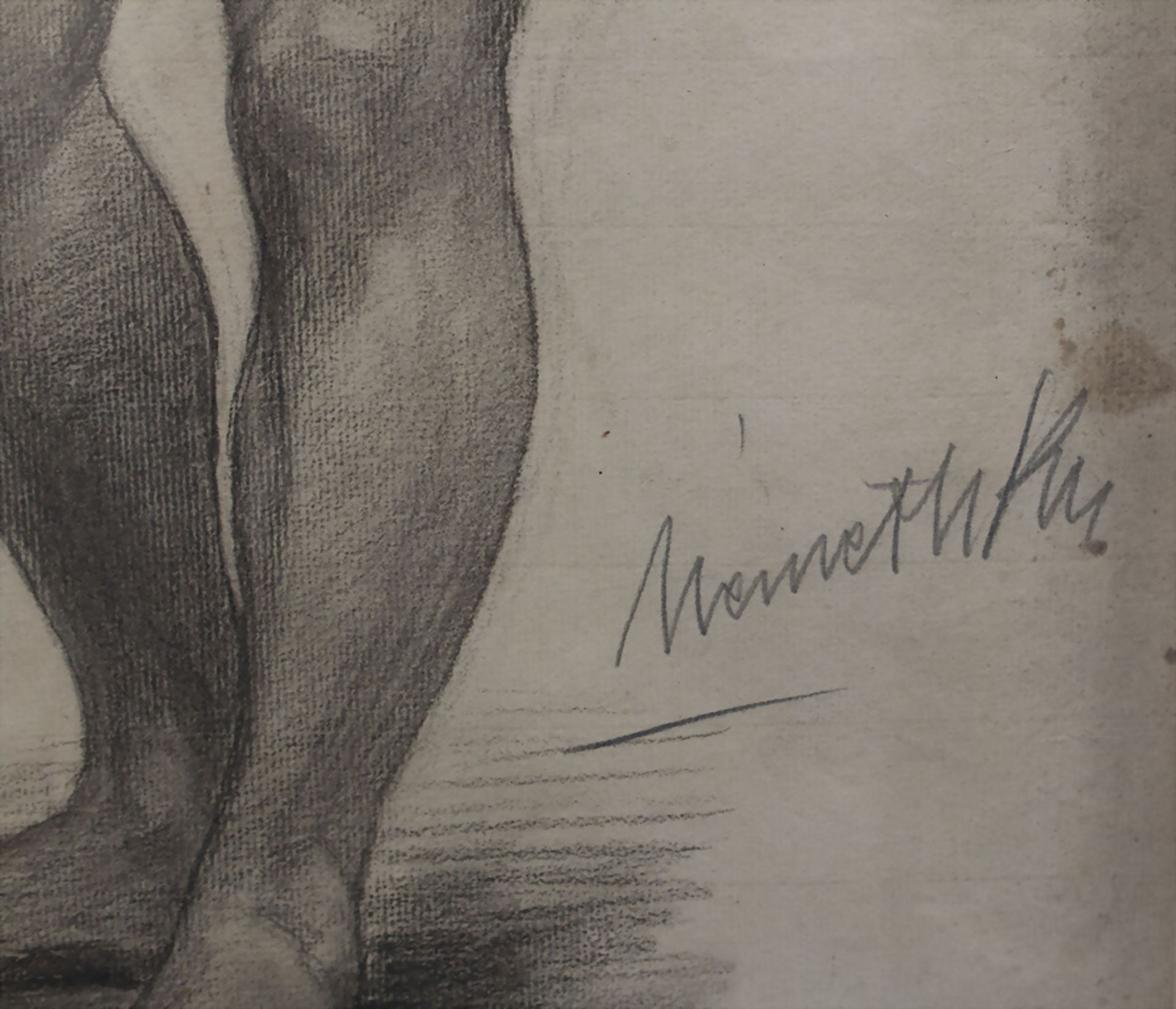 Männerakt / A male nude, Németh?, um 1920 - Bild 3 aus 5