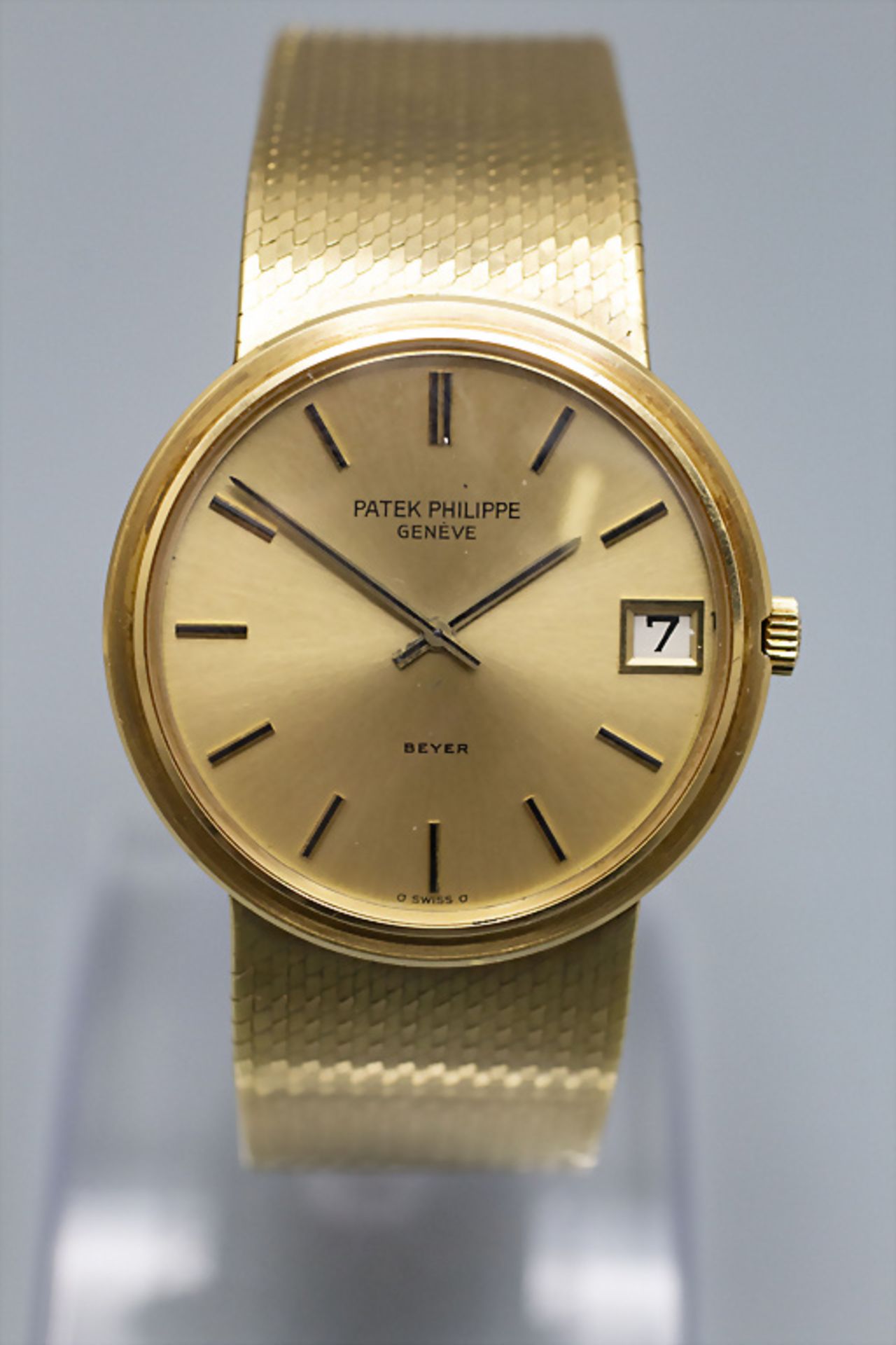 Herrenarmbanduhr / A men's 18 ct gold wristwatch, Patek Philippe, Swiss / Schweiz, um 1972