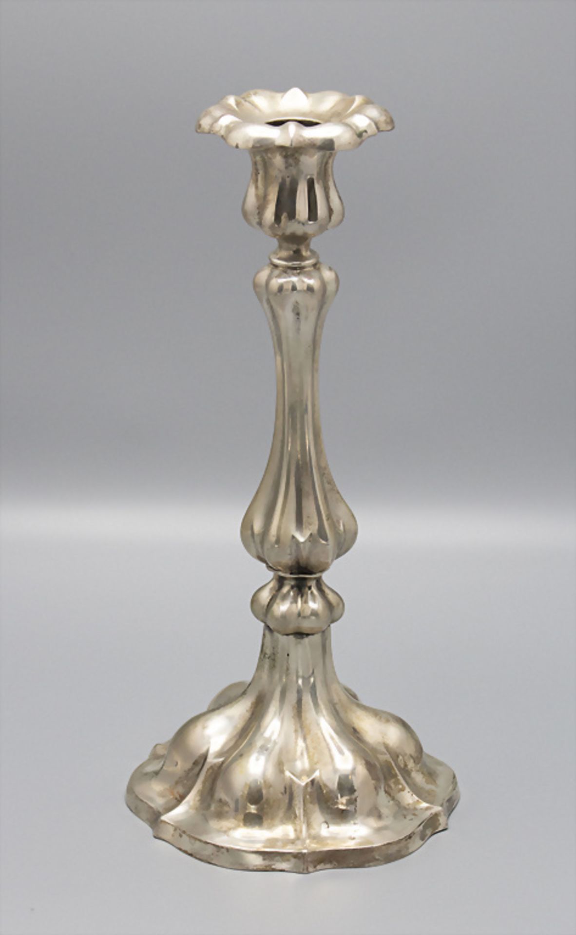 Biedermeier Leuchter / A silver candlestick, deutsch, um 1860