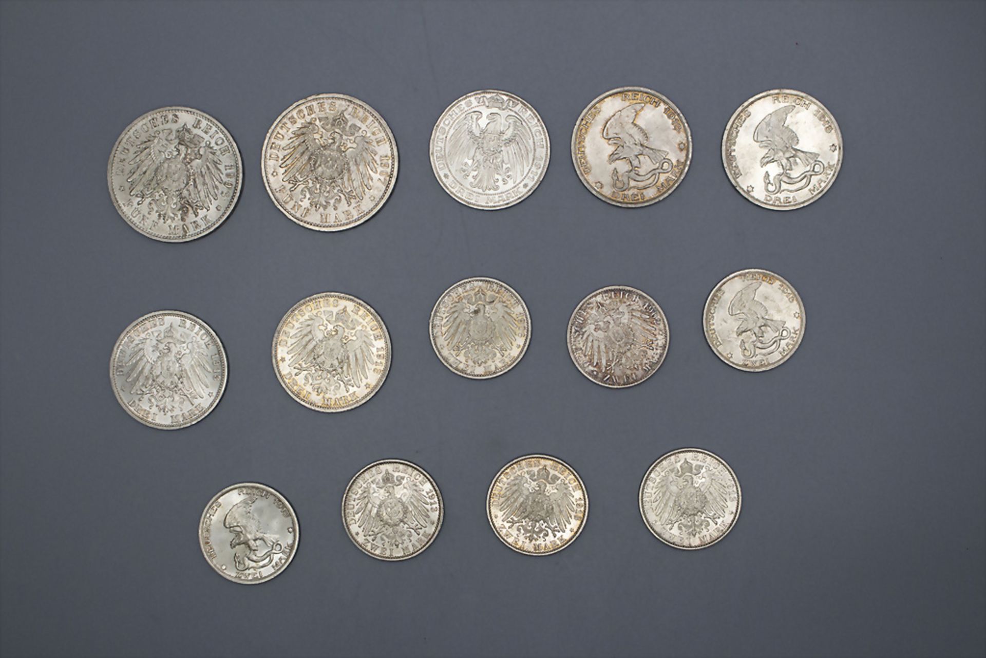Sammlung Silbermünzen Deutsches Kaiserreich - Bild 2 aus 4