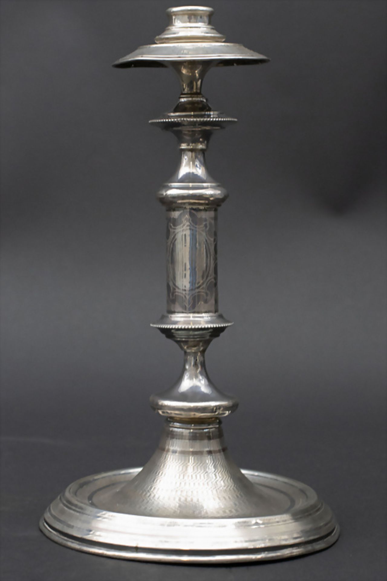 Paar Silberleuchter / A pair of silver candlesticks, Carreras, Barcelona, 19. Jh. - Image 2 of 7