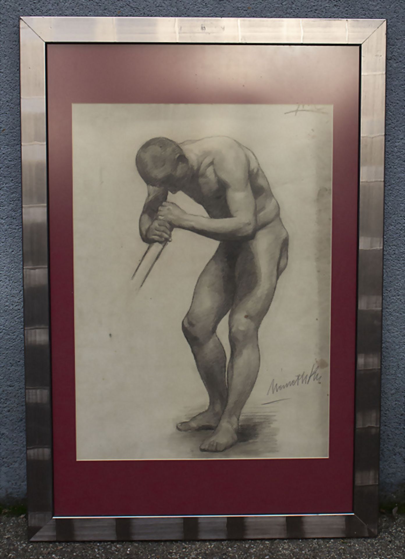 Männerakt / A male nude, Németh?, um 1920 - Bild 2 aus 5
