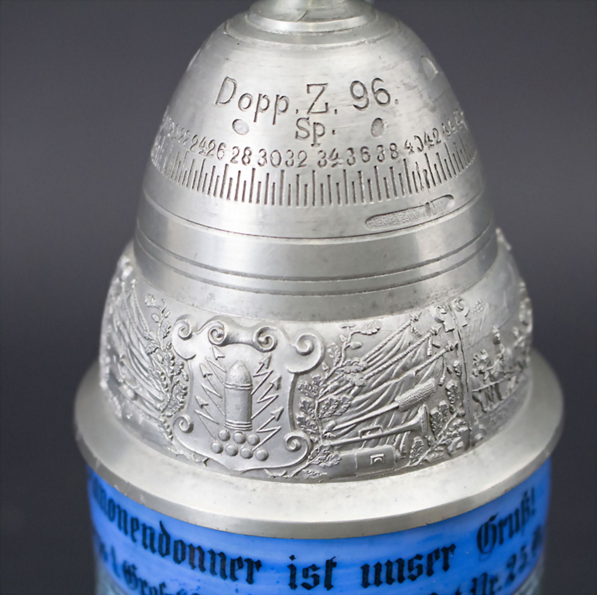 Reservistenkrug / A reservist beer mug, Darmstadt, Hessen, 1911 - Bild 5 aus 7