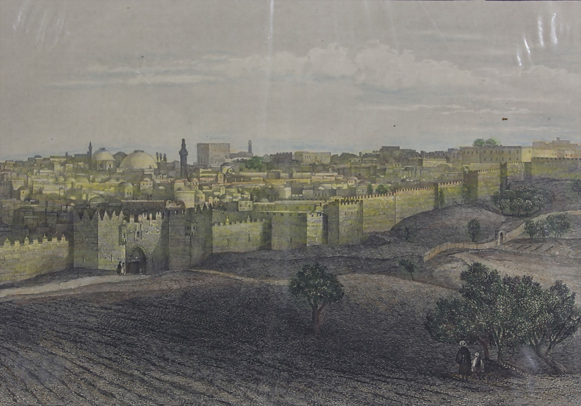 Israelischer Künstler, 'Zwei Ansichten von Jerusalem' / 'Two views of Jerusalem', um 1900 - Bild 2 aus 5