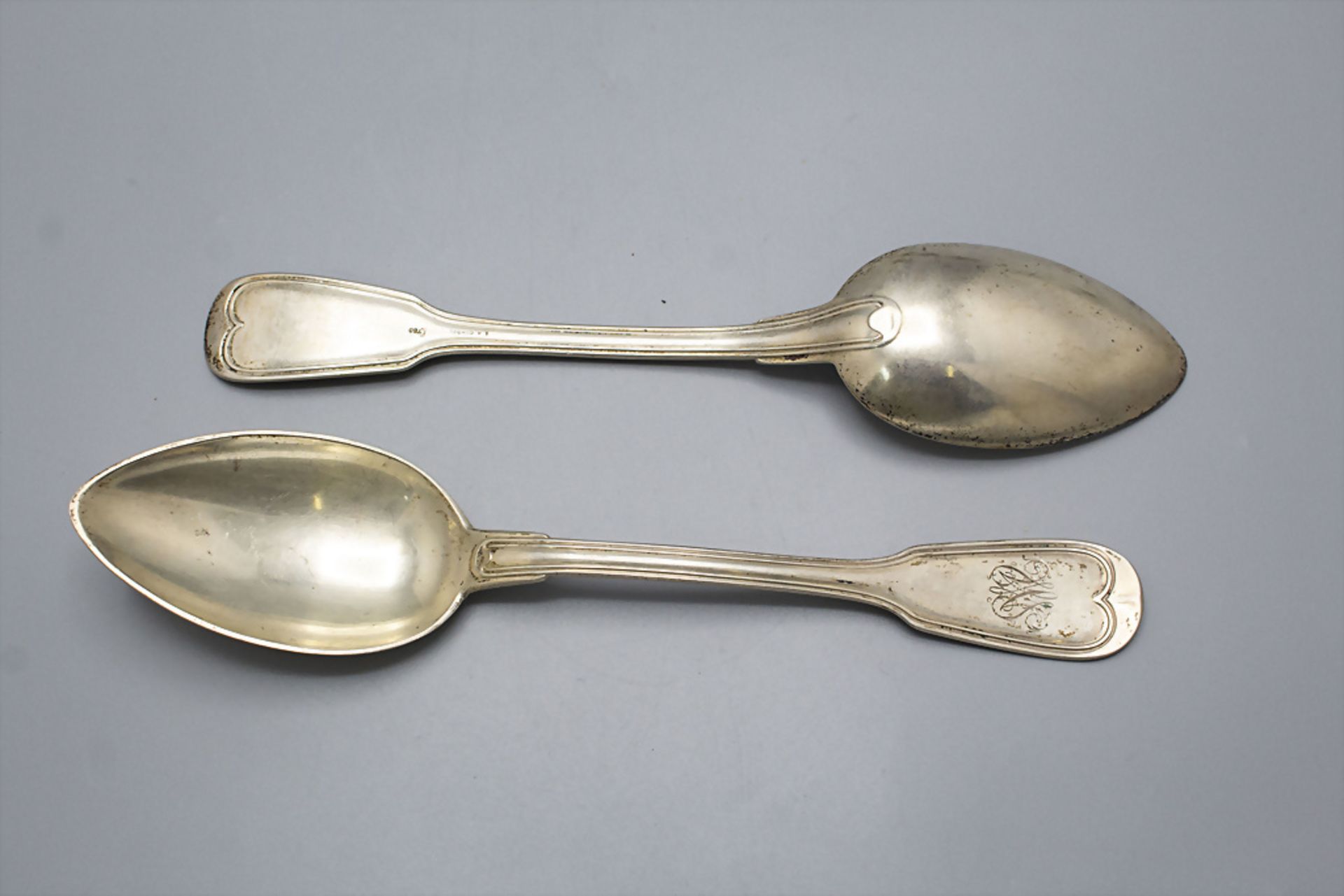 Konvolut Silberbesteck / Various pieces of silver cutlery, 19.-20. Jh. - Image 4 of 8