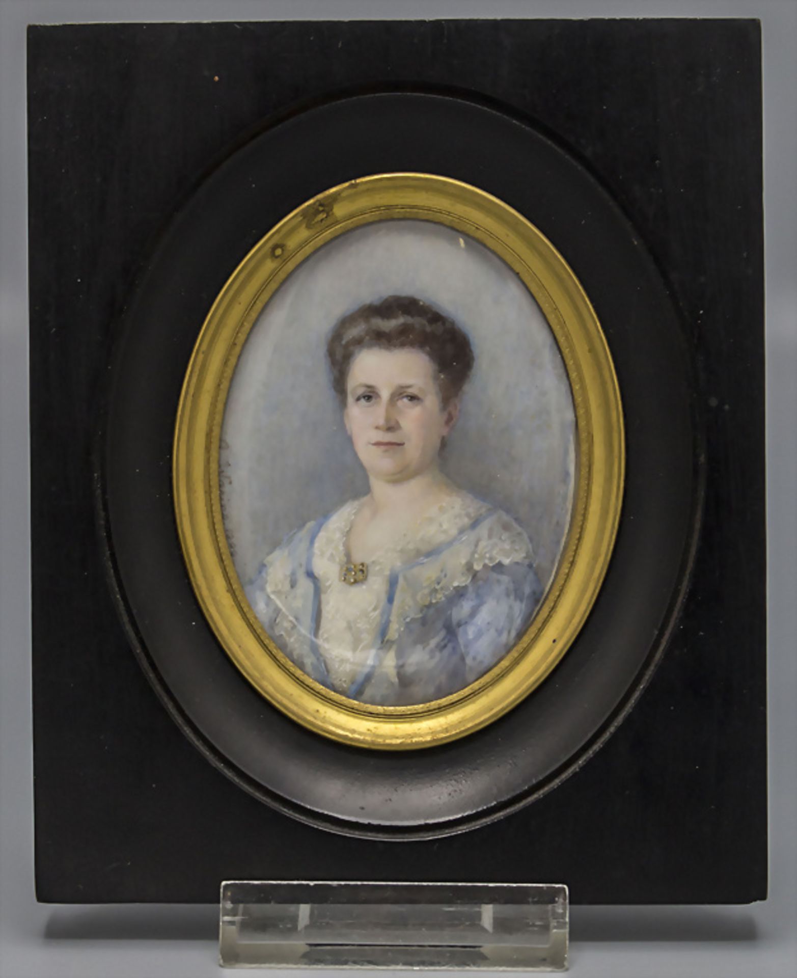 Miniatur Porträt einer Dame / A miniature portrait of a lady, A. Waring, 1909 - Image 2 of 4