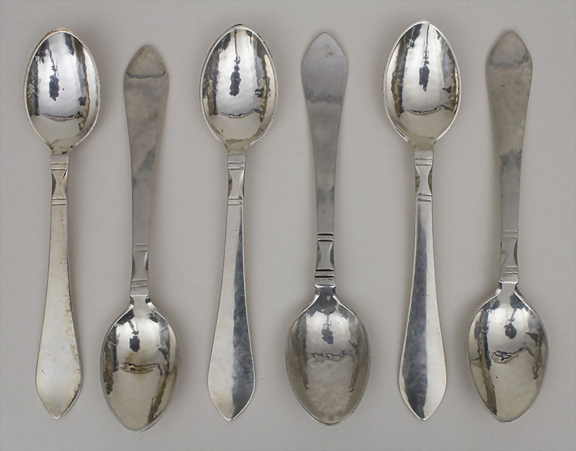 6 Kaffeelöffel 'Continental' / 6 spoons 'Continental', Christian F. Heise für Georg Jensen, ...