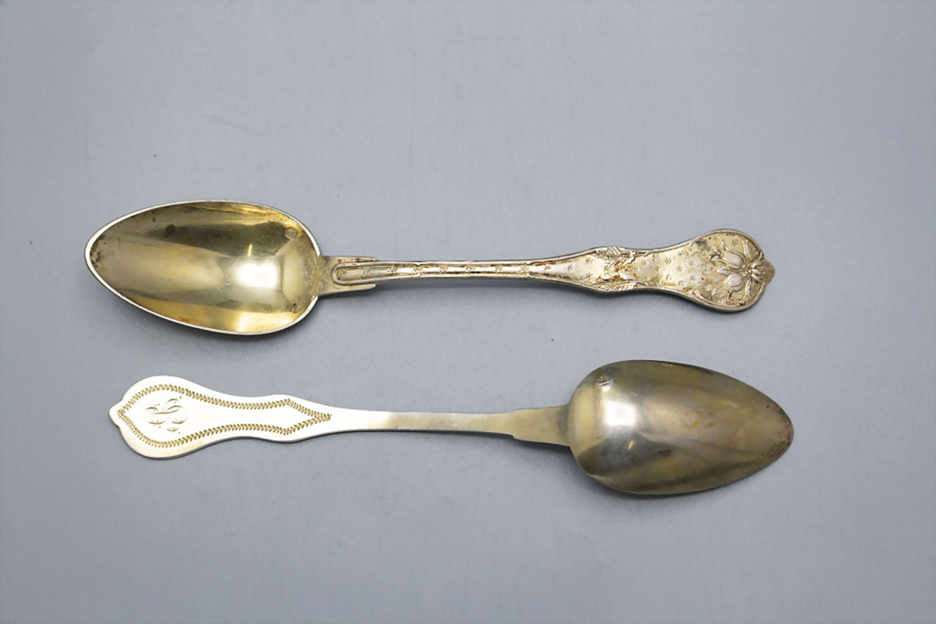 12 Teelöffel / A set of 12 silver tea spoons, Paris, um 1860 - Image 2 of 5