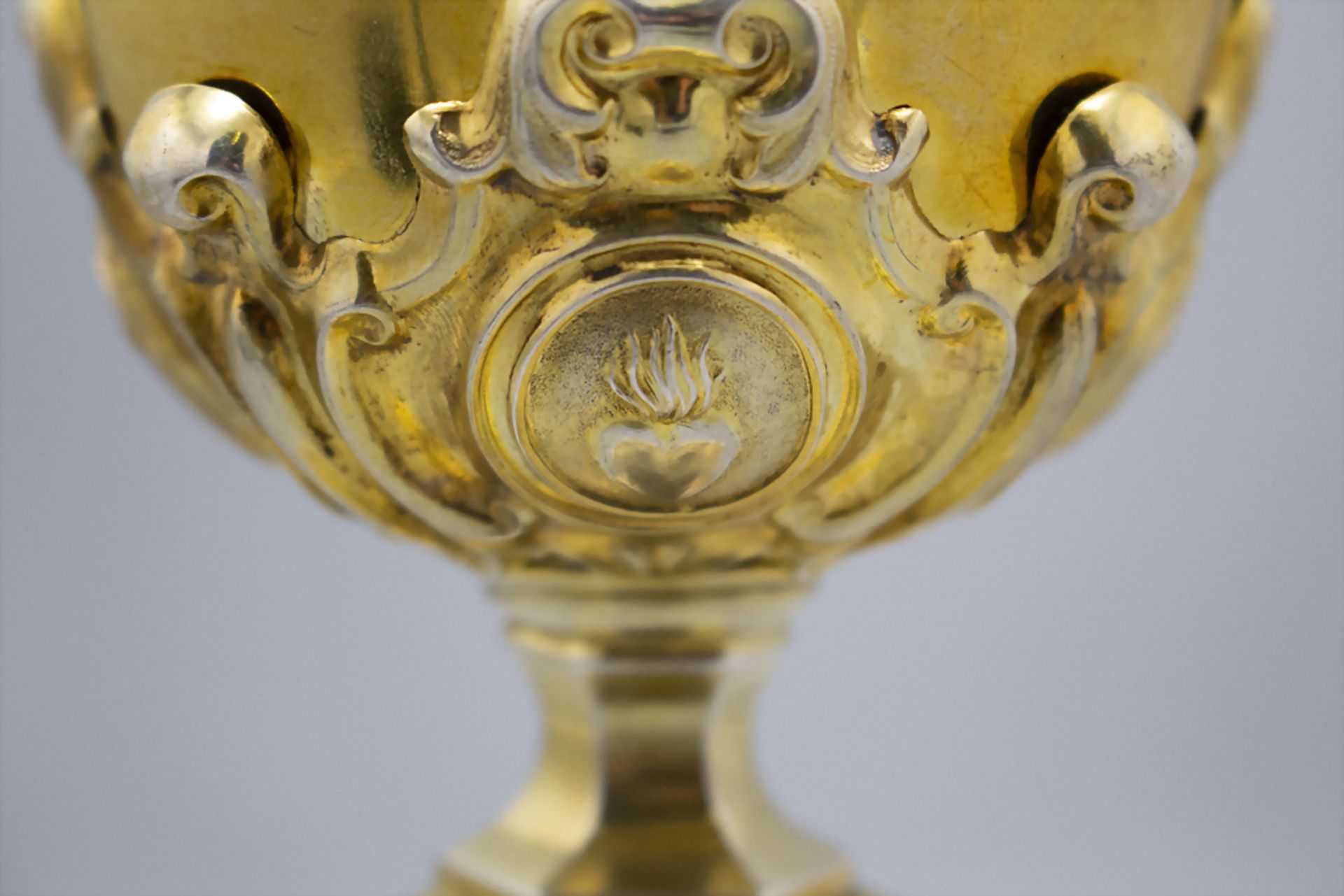 Messkelch / A silver chalice, Pueschel, Annaberg, um 1840 - Bild 4 aus 5