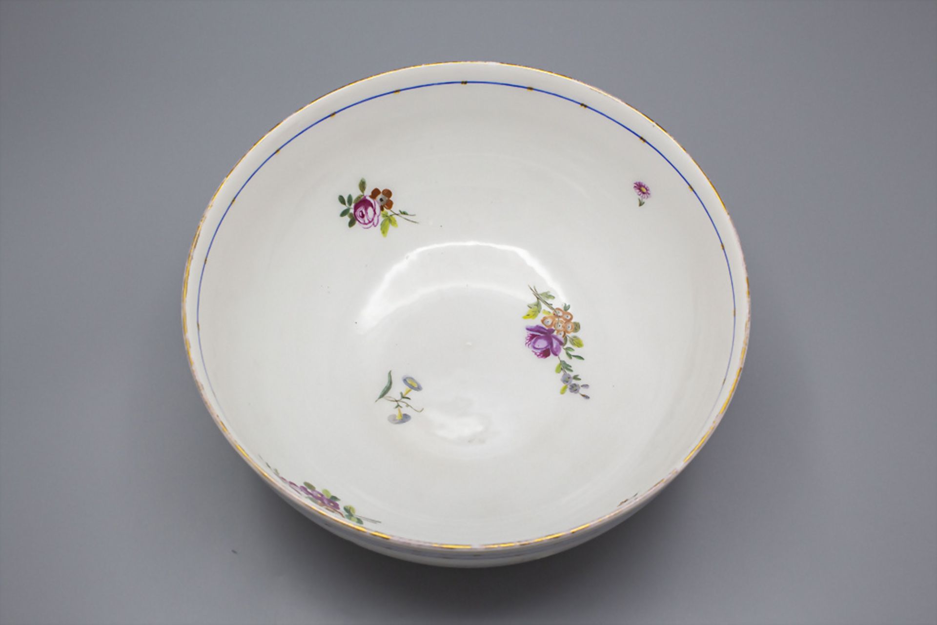 Schale mit Silbermontur / A bowl with silver mount, Vincennes/Sèvres und Robert Linzeler, ... - Image 4 of 6