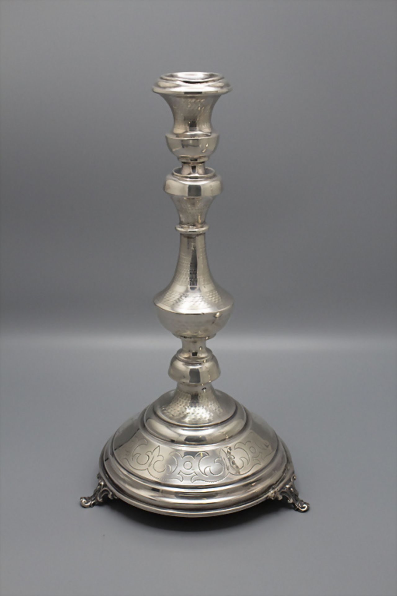 Paar Kerzenleuchter / A pair of silver candlesticks, Wien, um 1880 - Bild 5 aus 11