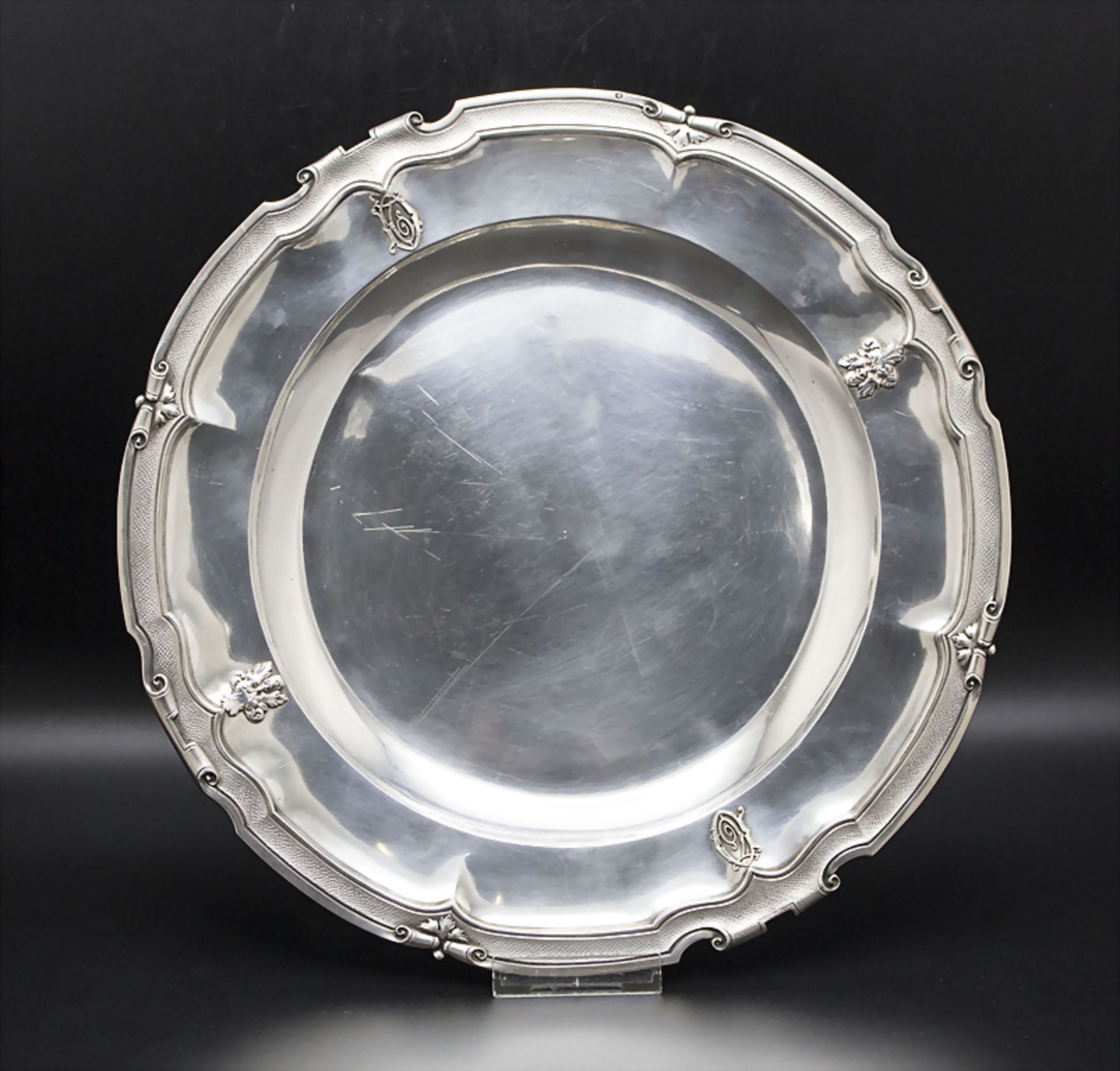 Große Platte / A large silver platter, Ernest Cardeillhac, Paris, um 1870