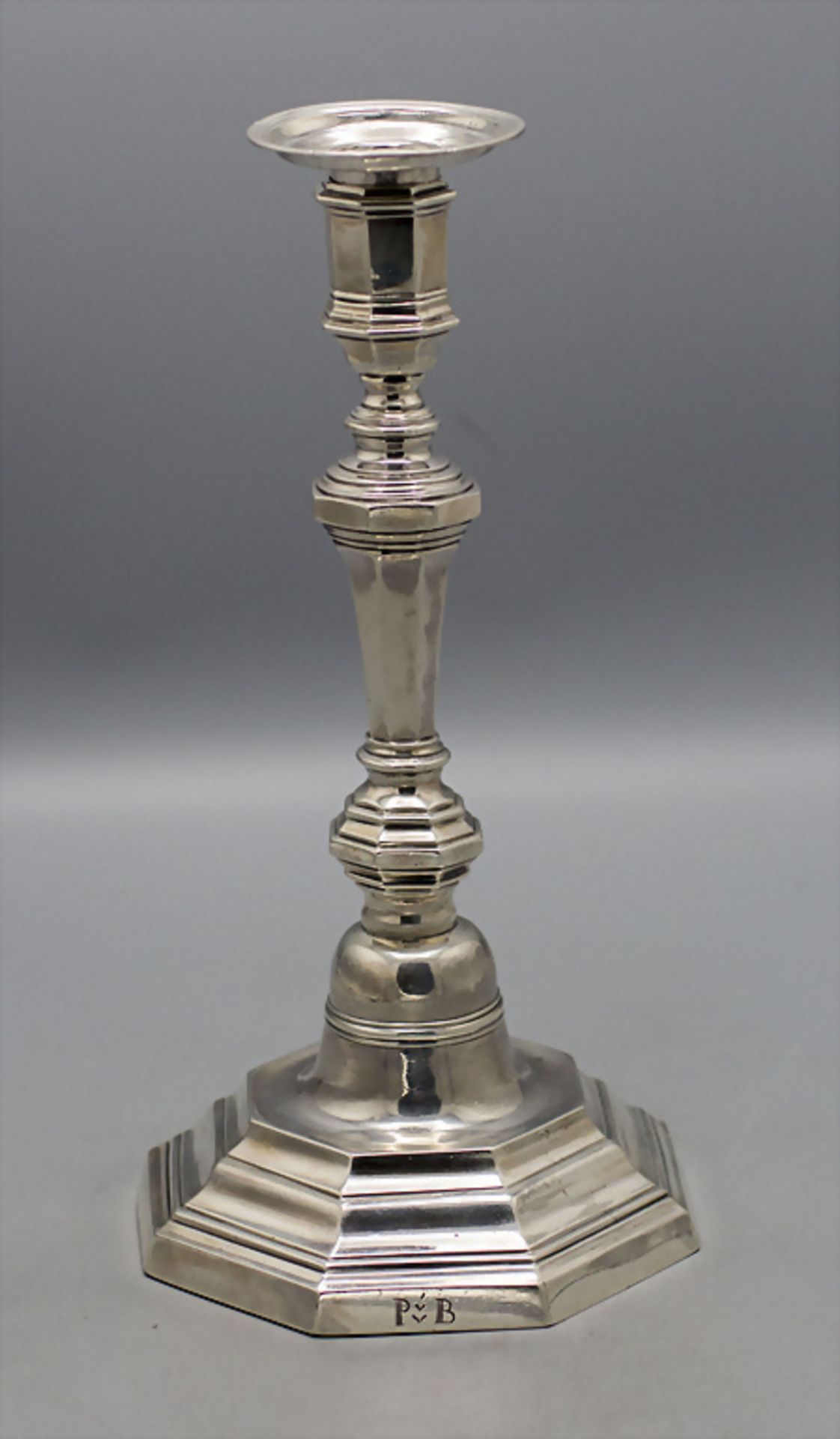 Barock Kerzenleuchter / A Baroque silver candlestick, Rennes, 1756-1762