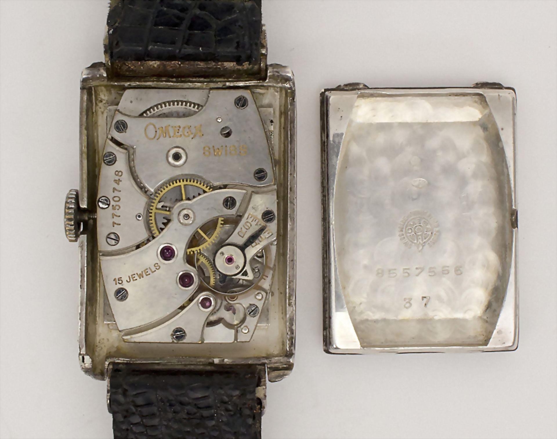 Herrenarmbanduhr / A men's watch, Omega, Swiss/Schweiz, um 1930 - Image 2 of 3
