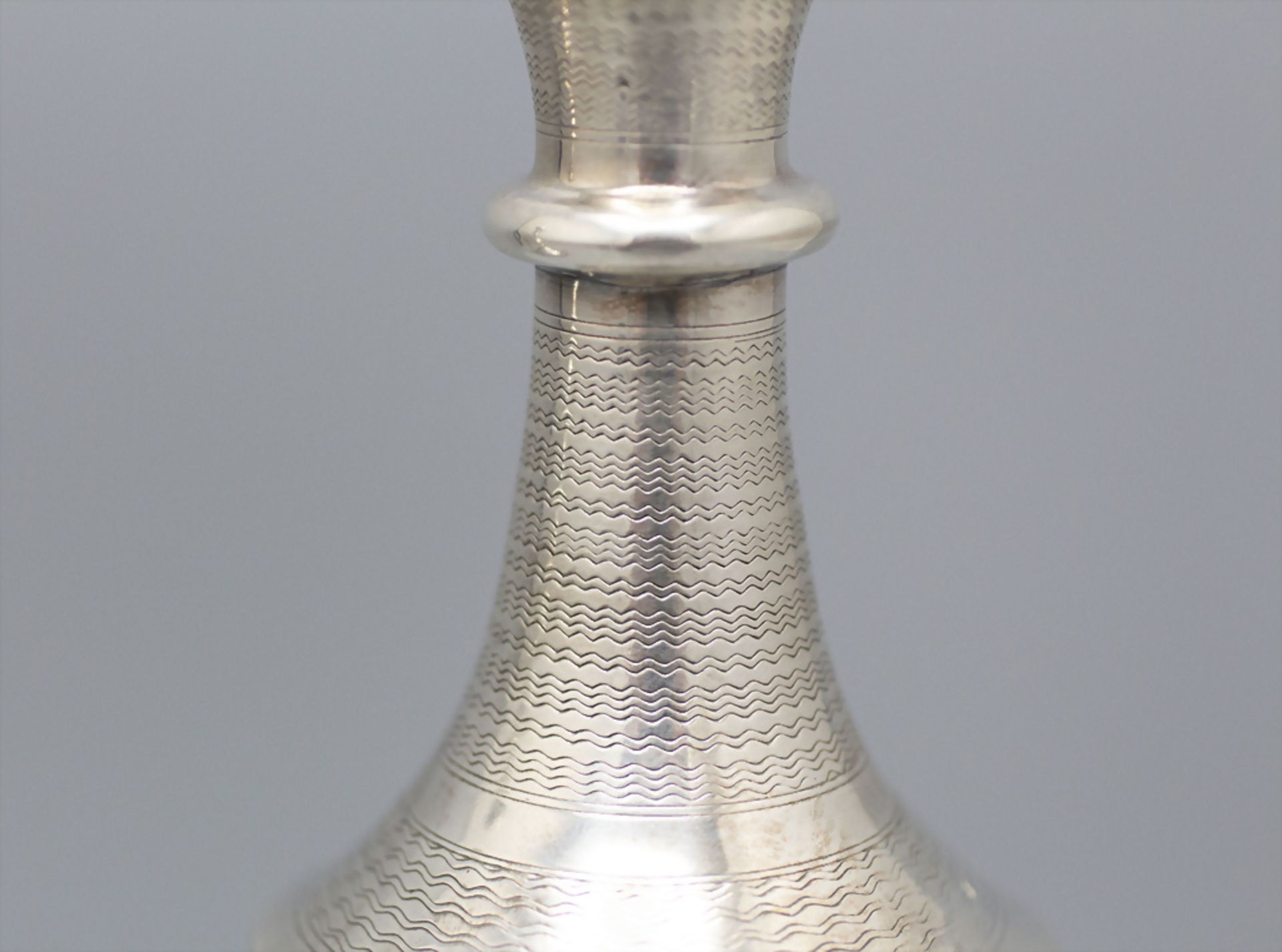 Paar Kerzenleuchter / A pair of silver candlesticks, Wien, um 1880 - Bild 9 aus 11