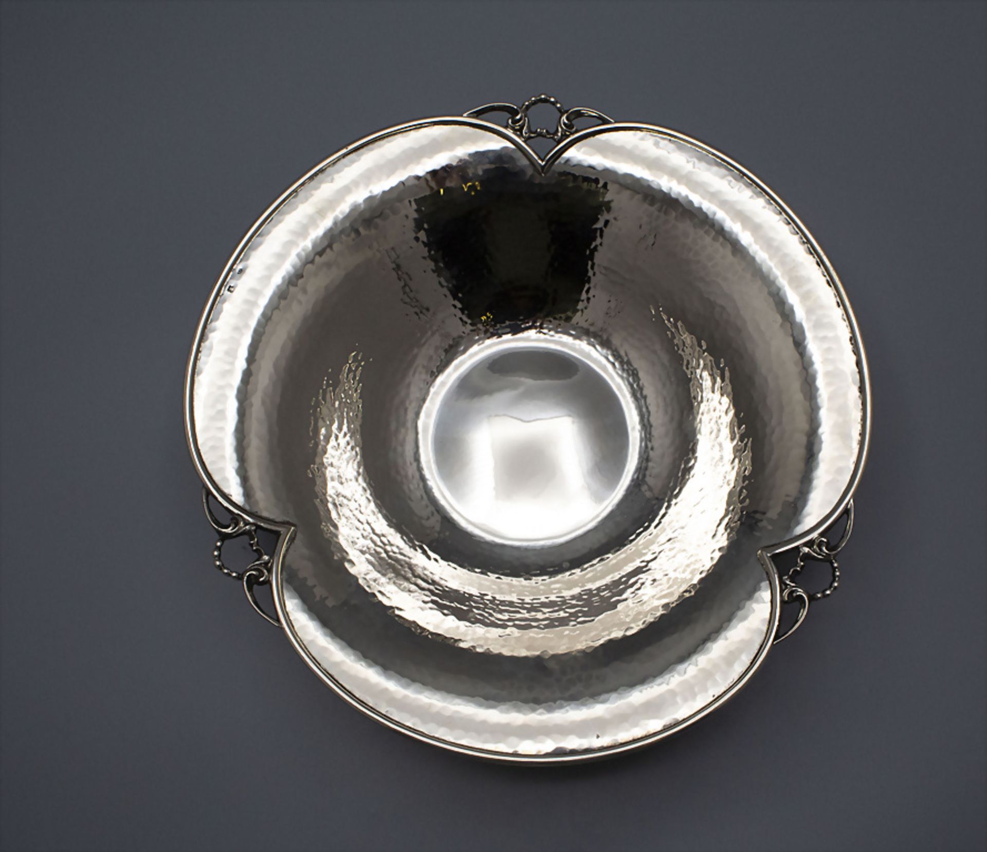 Jugendstil Obstschale / An Art Nouveau silver fruit bowl, Wien, um 1910 - Bild 2 aus 5