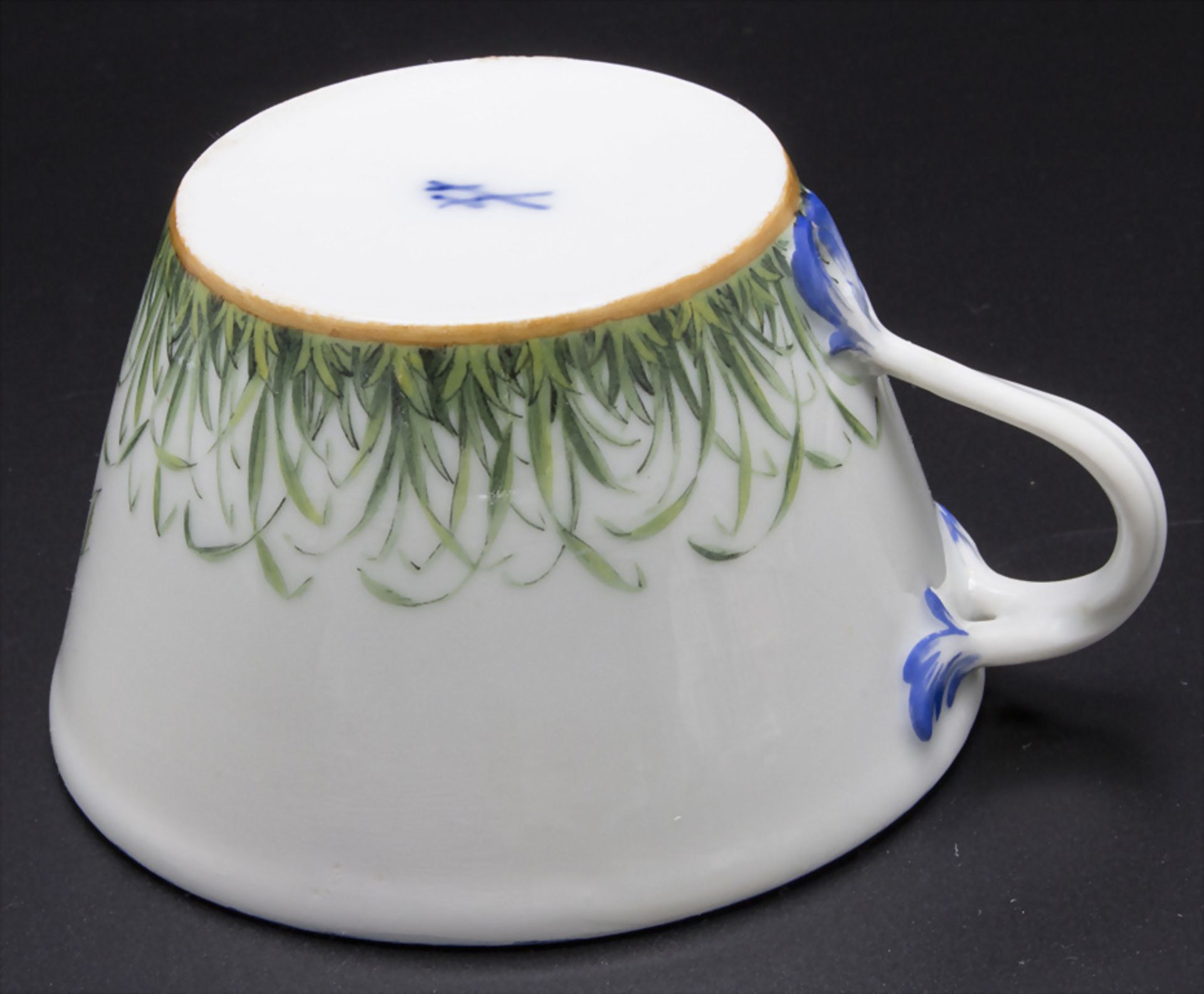 Tasse und UT mit Monogramm / A cup with saucer with monogram, Meissen, Anfang 19. Jh. - Bild 7 aus 9