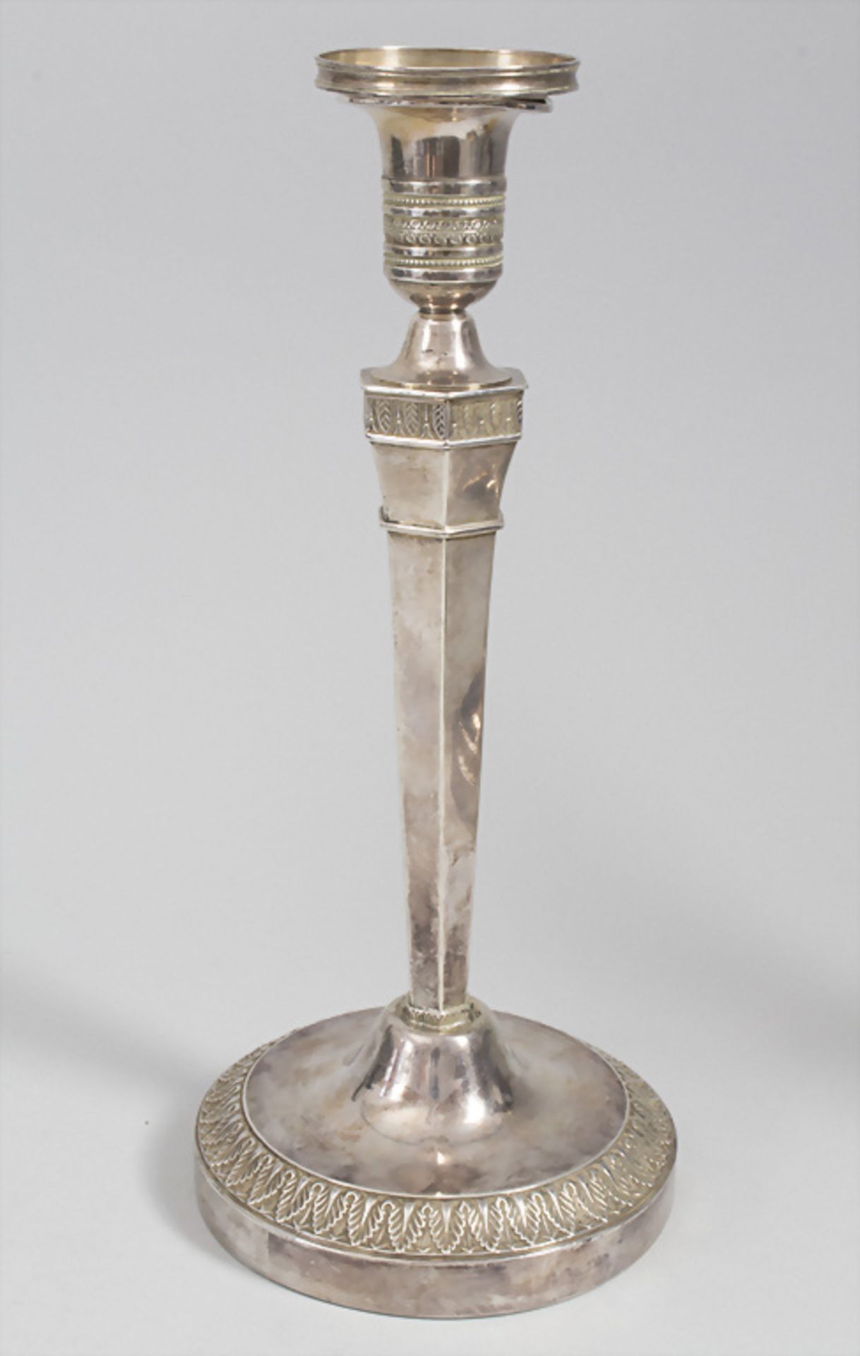 Paar Empire-Kerzenleuchter / A pair of Empire silver candlesticks, D. Garreau, Paris, 1809-1819 - Image 2 of 13