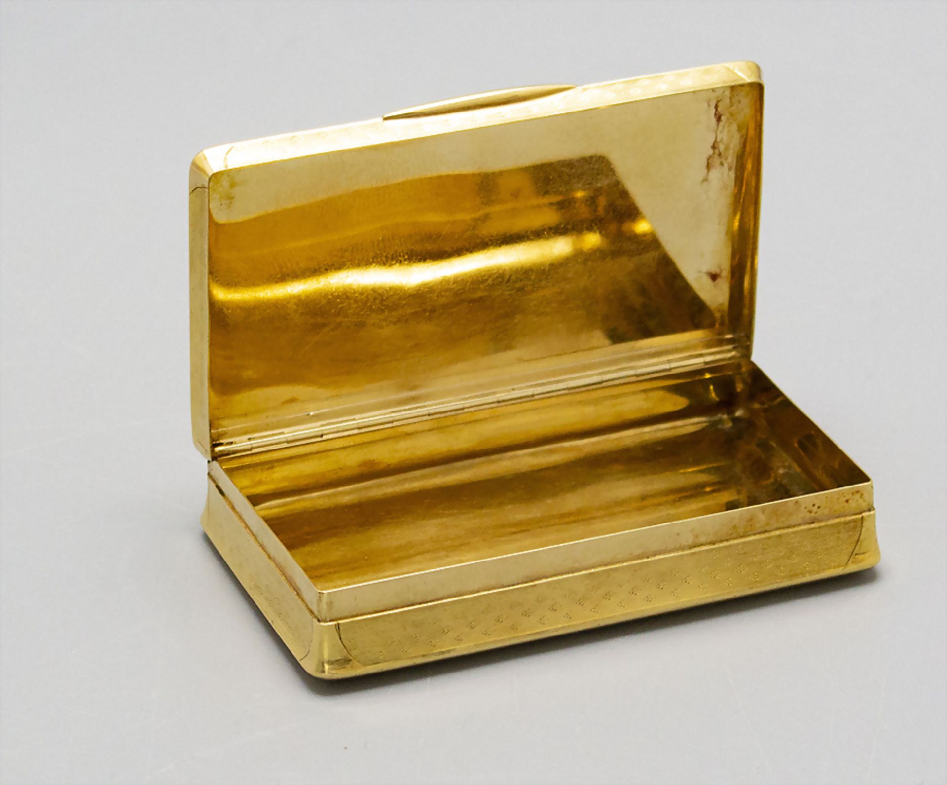 Tabatiere / Schnupftabakdose / A silver snuff box, Frankreich, 1819-34 - Bild 2 aus 5