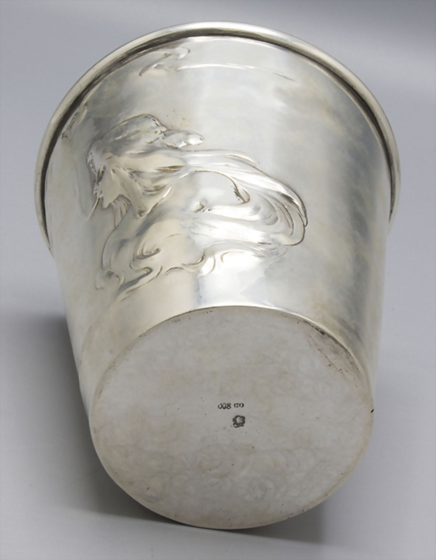 Jugendstil Becher / An Art Nouveau silver beaker, Wien, um 1900 - Bild 4 aus 6