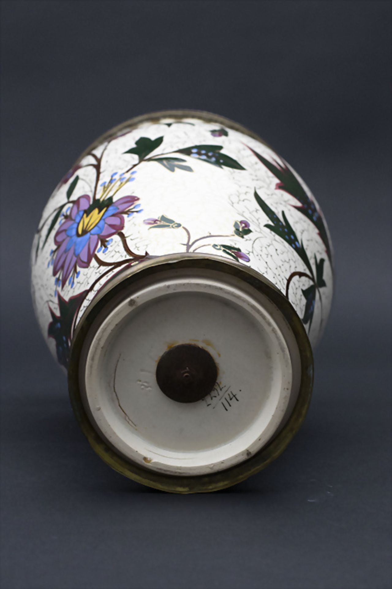 Vase mit Kranichen / A vase with cranes, um 1910 - Image 6 of 7