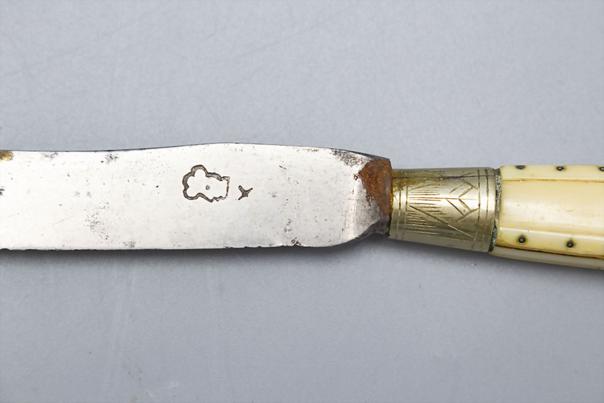 Barock Besteck / A Baroque fork and knife, 18. Jh. - Image 3 of 6