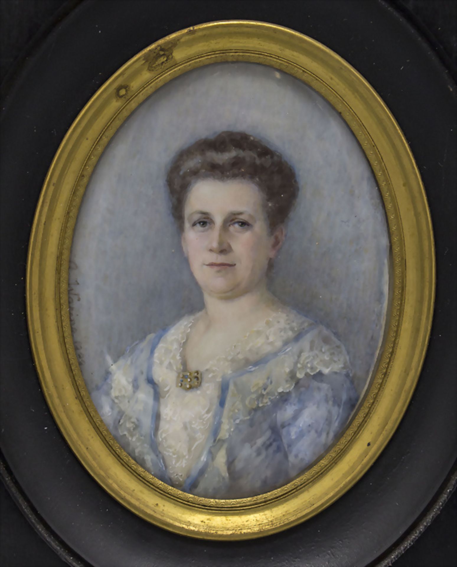 Miniatur Porträt einer Dame / A miniature portrait of a lady, A. Waring, 1909