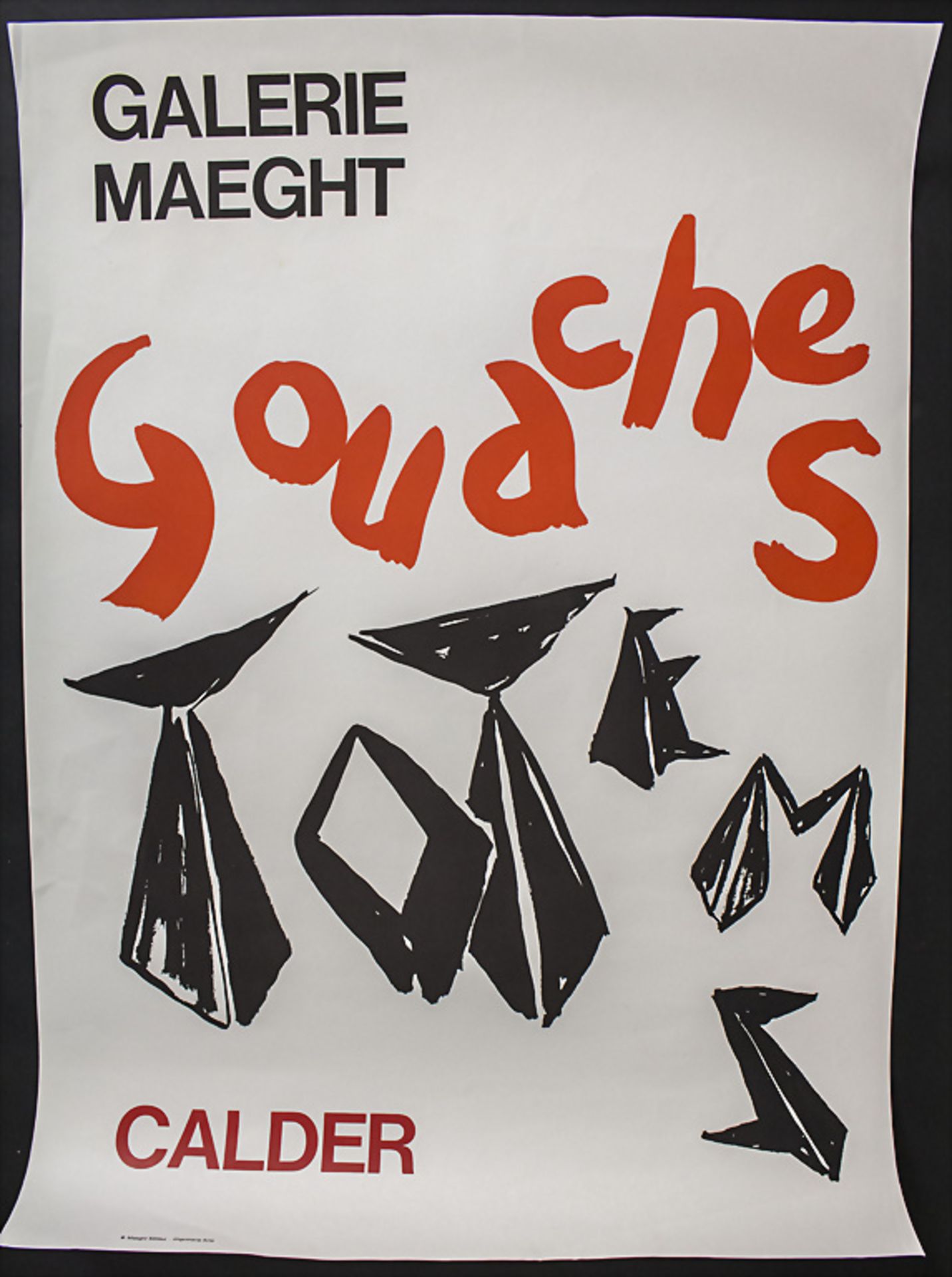 Alexander CALDER (1898-1976), 'Gouaches Totems', Galerie Maeght, Paris, 1966