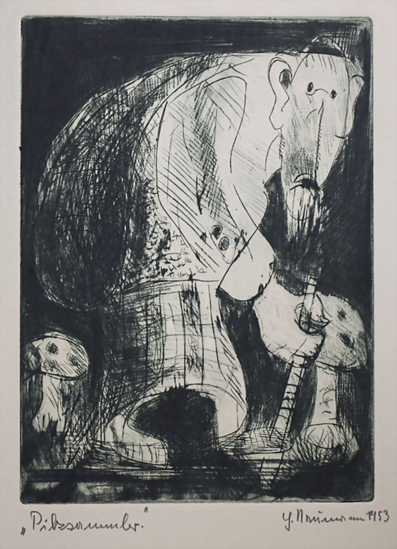 Hermann Neimann (*1930), 'Sechs Radierungen für das Kafka-Buch' / 'Six etchings for the Kafka ... - Image 5 of 8