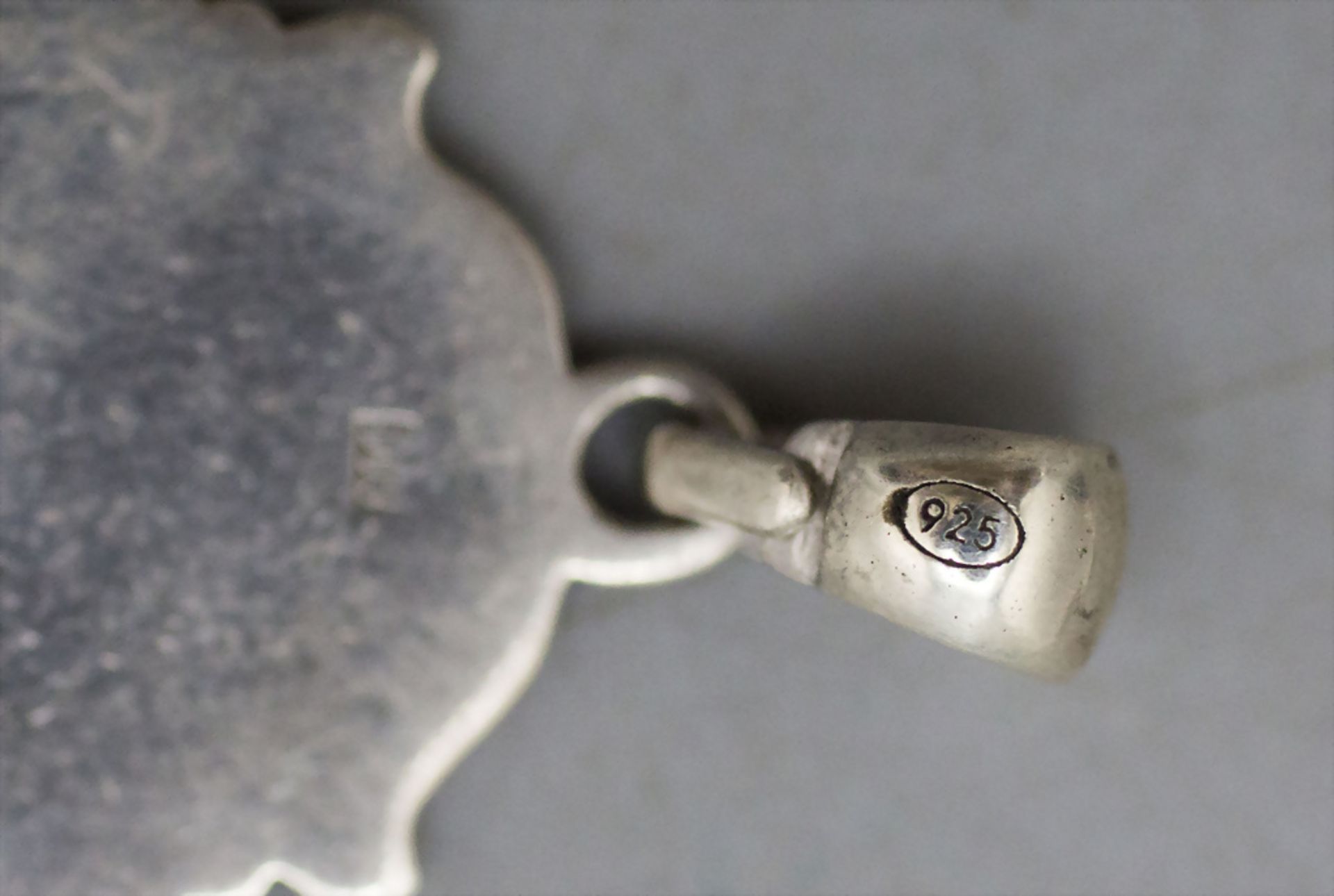 Jugendstil Anhänger in Silber / An Art Nouveau silver pendant, deutsch, um 1900 - Image 2 of 2