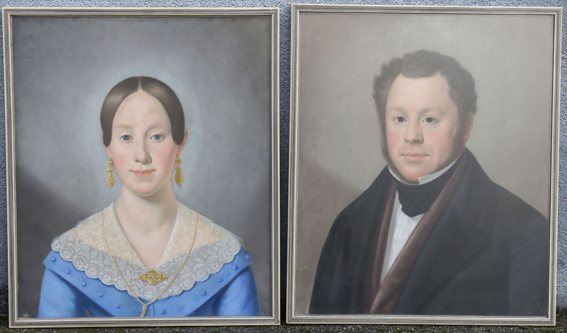 Biedermeier-Paar / A Biedermeier couple, um 1820