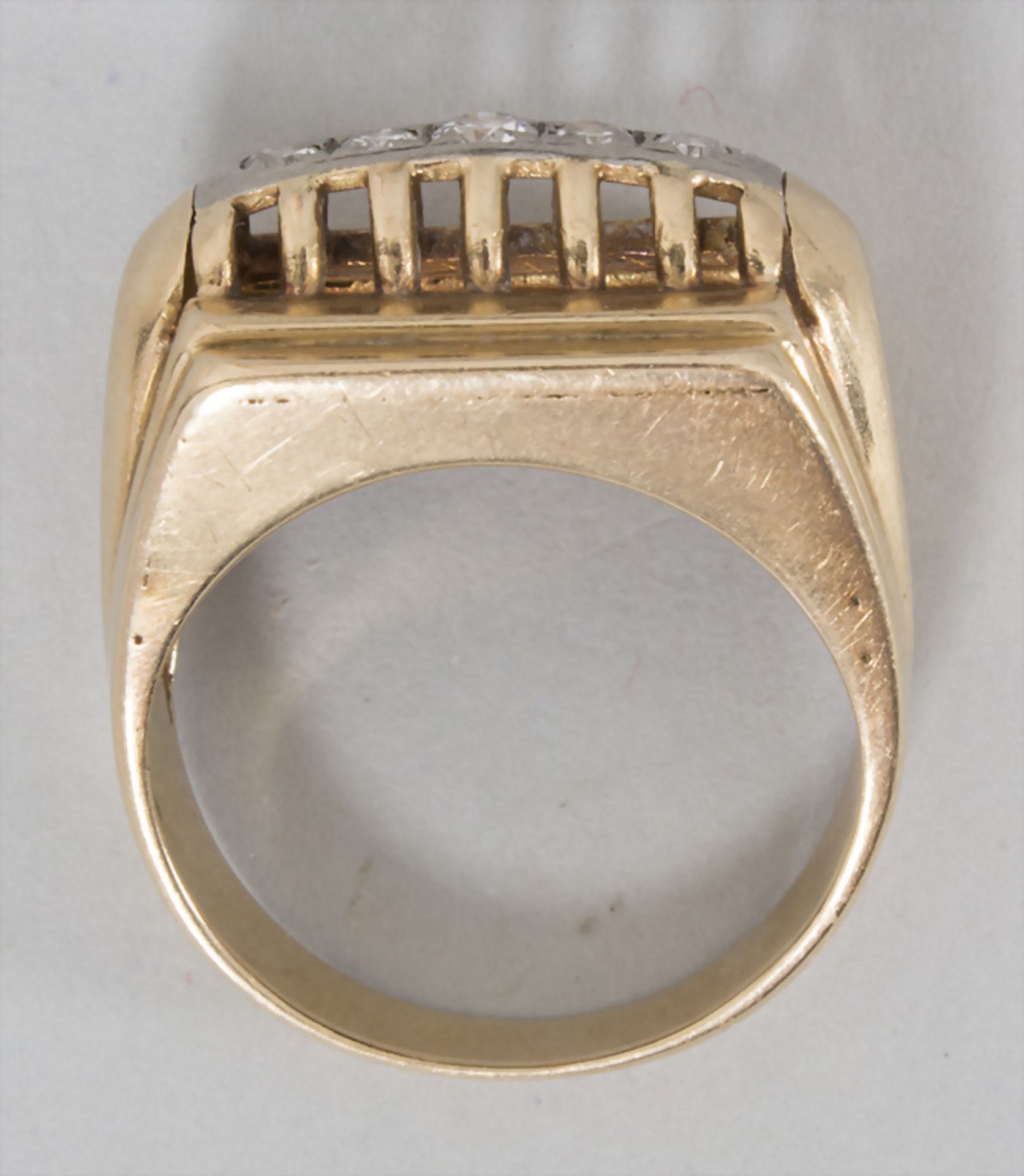 Damenring mit Diamanten / An 18 ct gold ladies ring with diamonds - Bild 3 aus 3