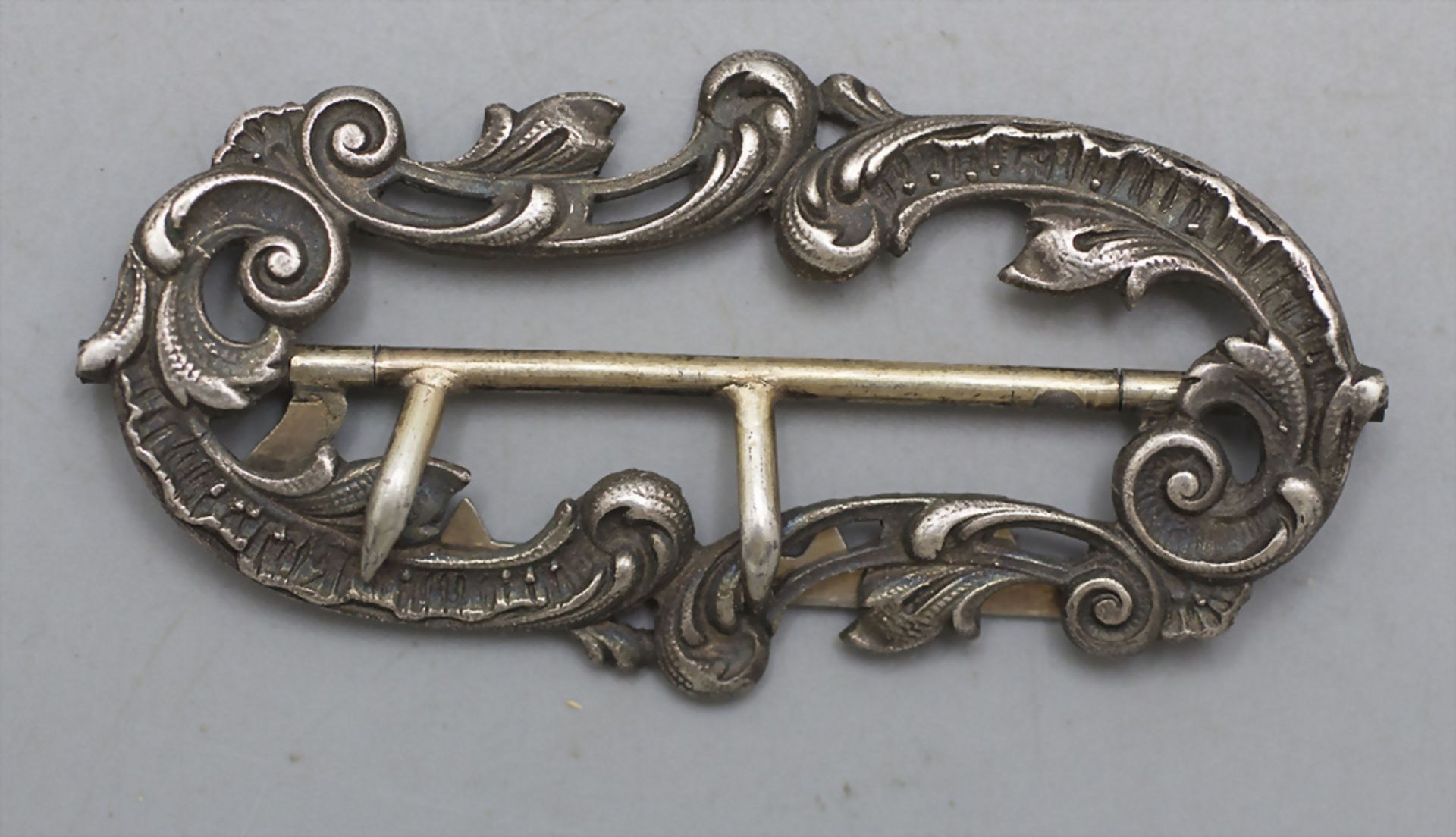 Silber Gürtelschließe / A silver belt buckle, Frankreich, 2. Hälfte 19. Jh.