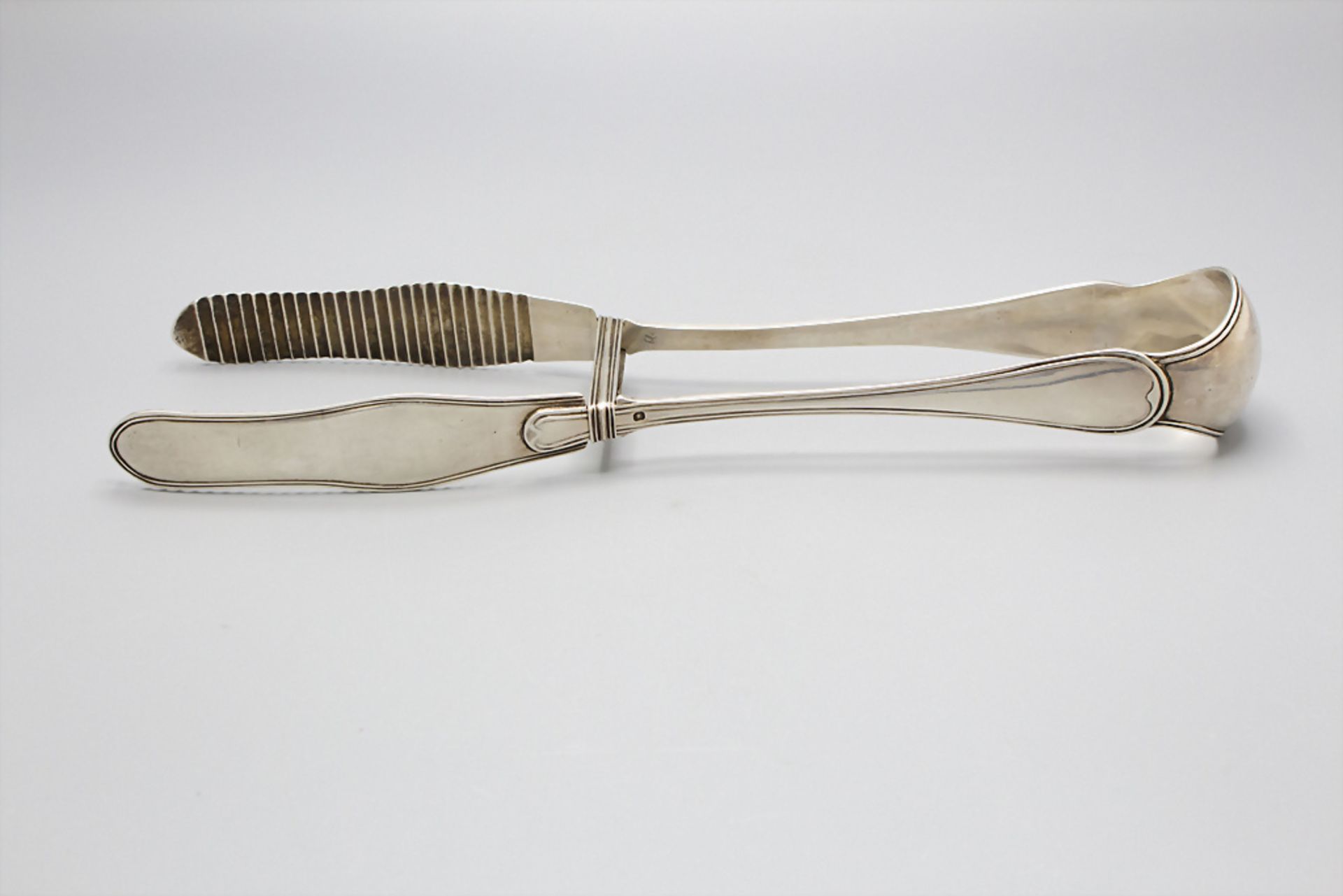 Braten-Servierzange / Silver meat serving tongs, Frankreich, Ende 19. Jh.