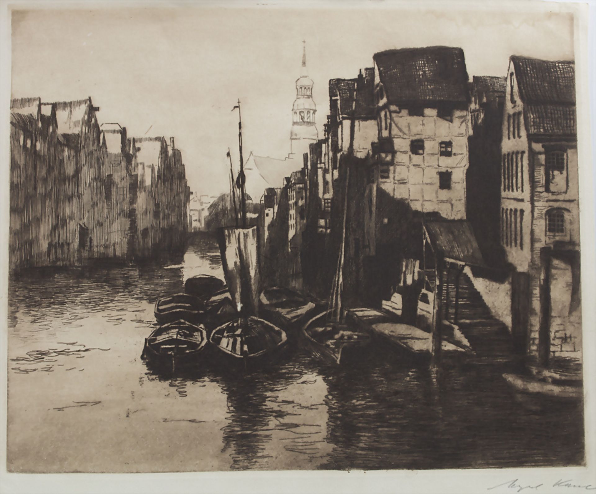 August Kaul (1873-1949), 'Kanal' / 'Canal', Anfang 20. Jh.