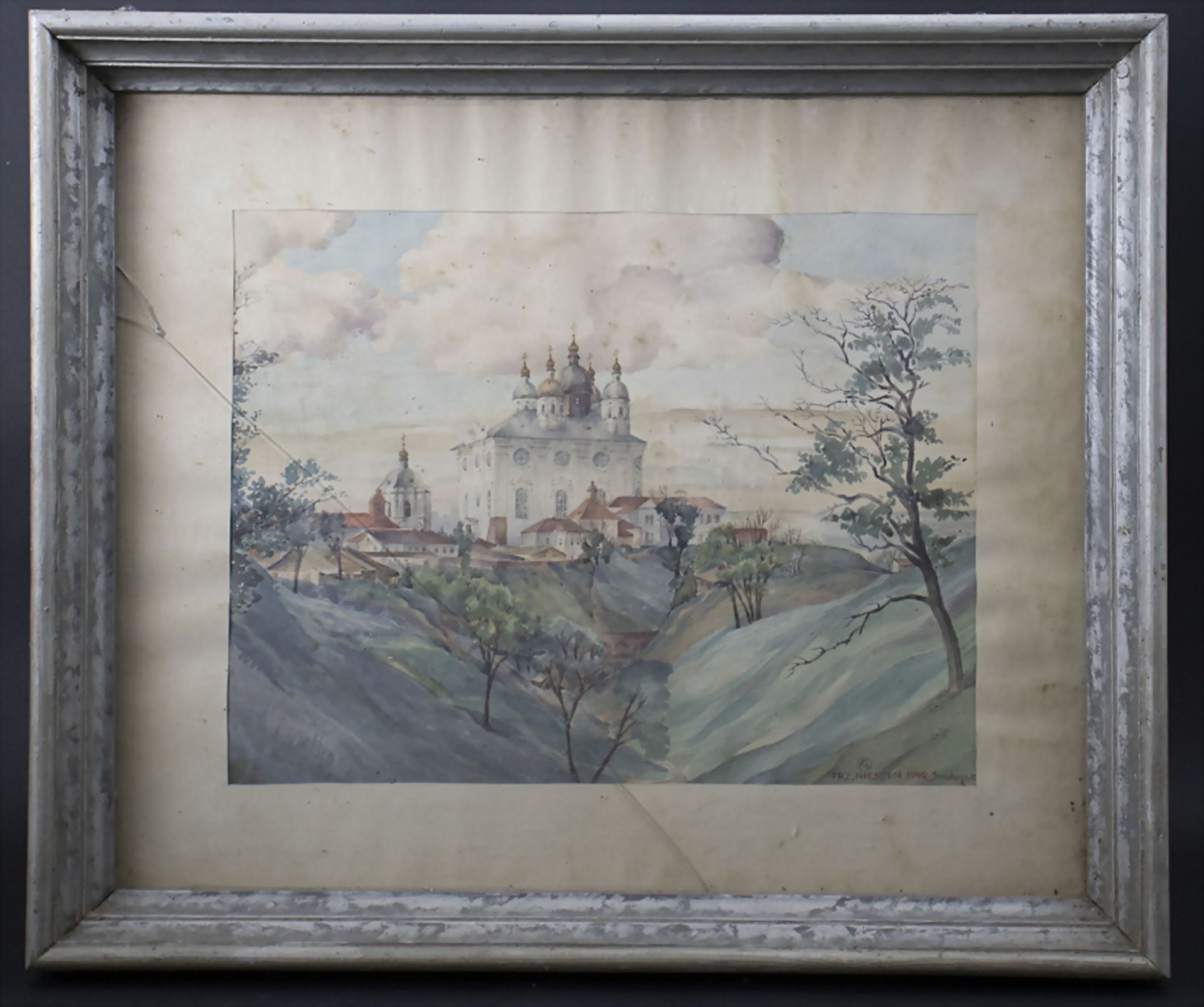 Franz NIESSEN (1904-1987), 'Blick auf die Mariä Himmelfahrt Kathedrale' / 'View of the ...