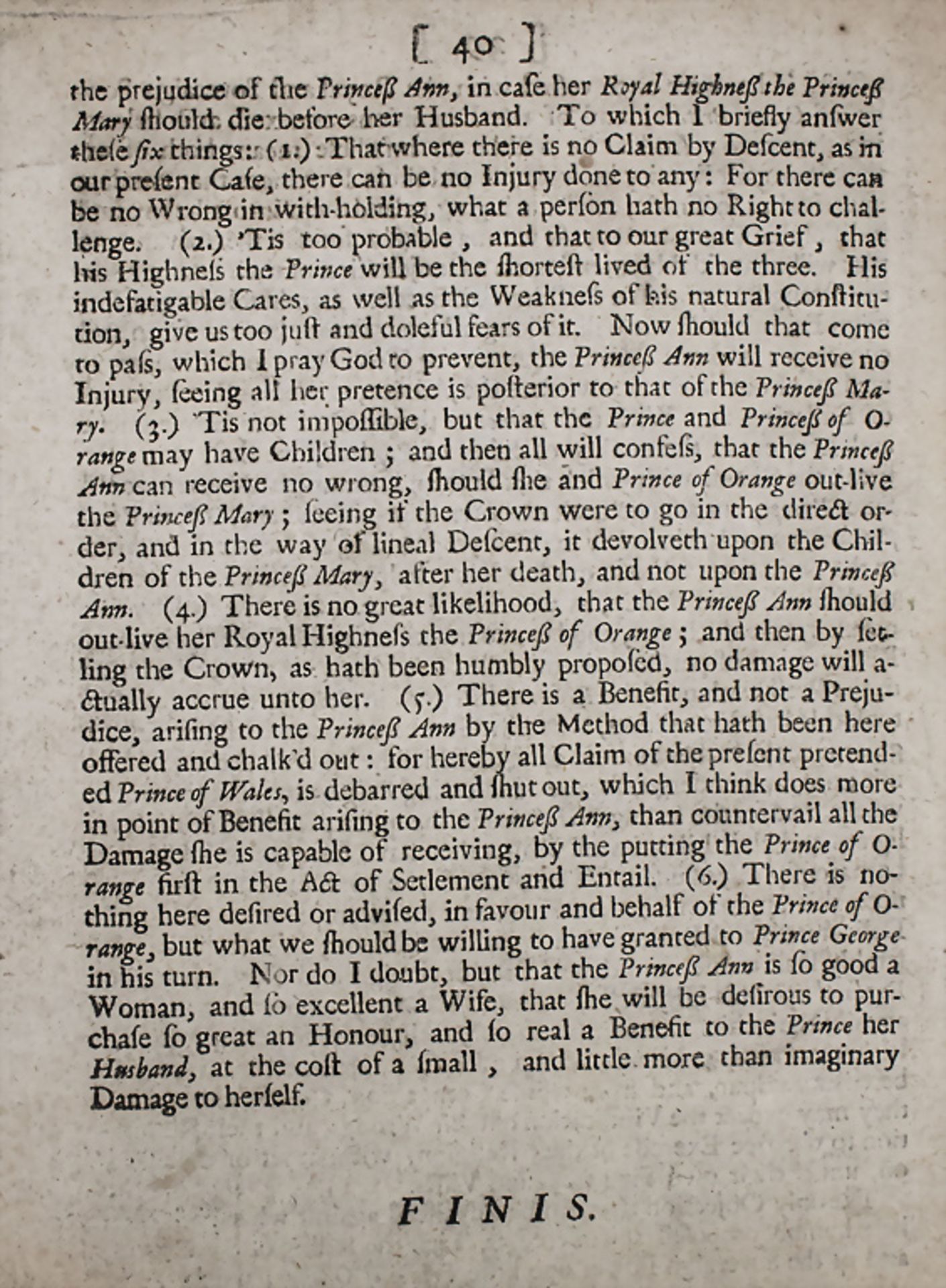 Robert Ferguson, 'A brief justification of the Prince of Orange's descent into England', ... - Image 3 of 4