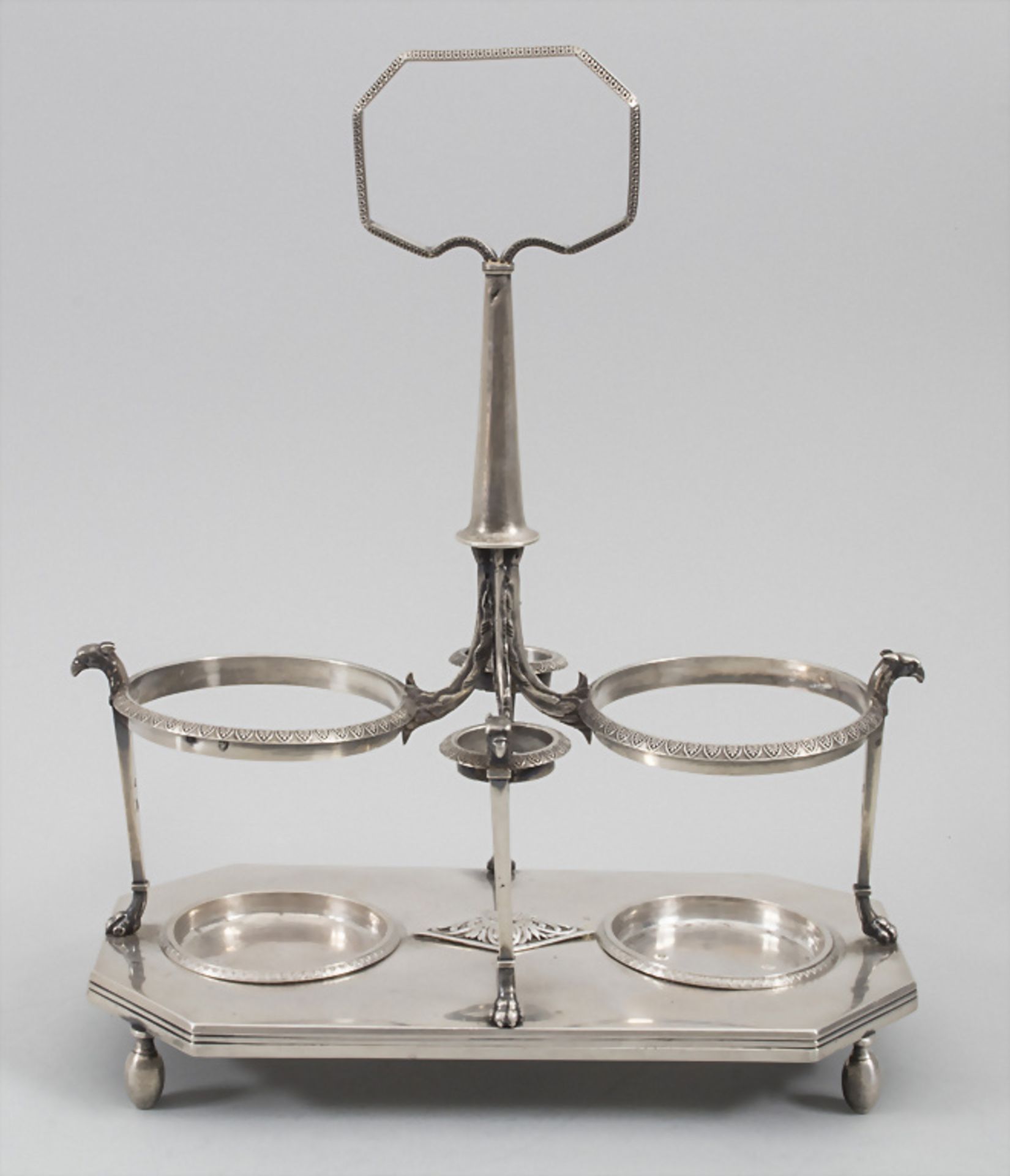 Empire Menage / A silver cruet stand, Abel-Étienne Giroux, Paris, 1806