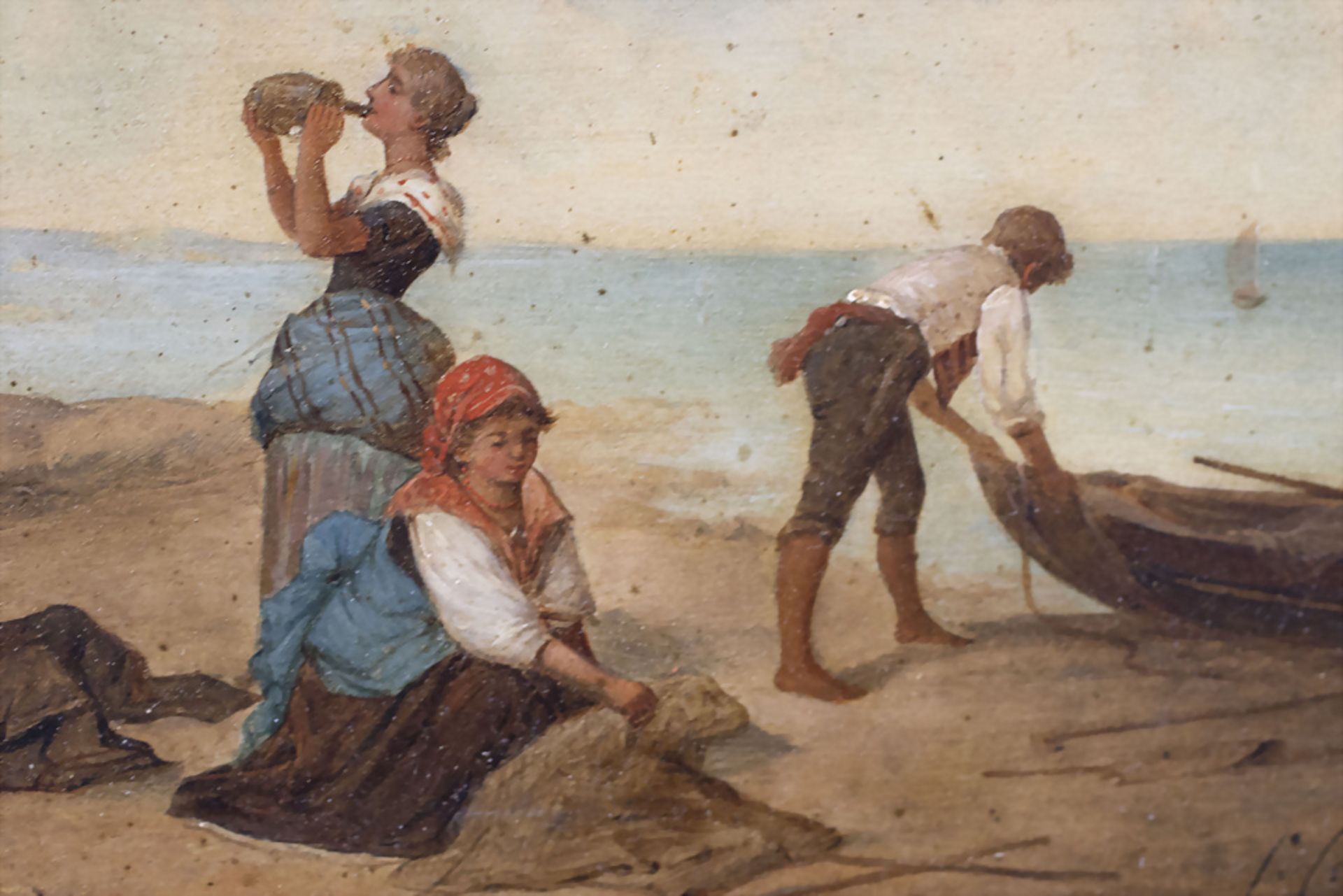 C. Ciotta, 'An der sizilianischen Küste' / 'At the Sicilian coast', Italien, 19. Jh. - Bild 4 aus 5