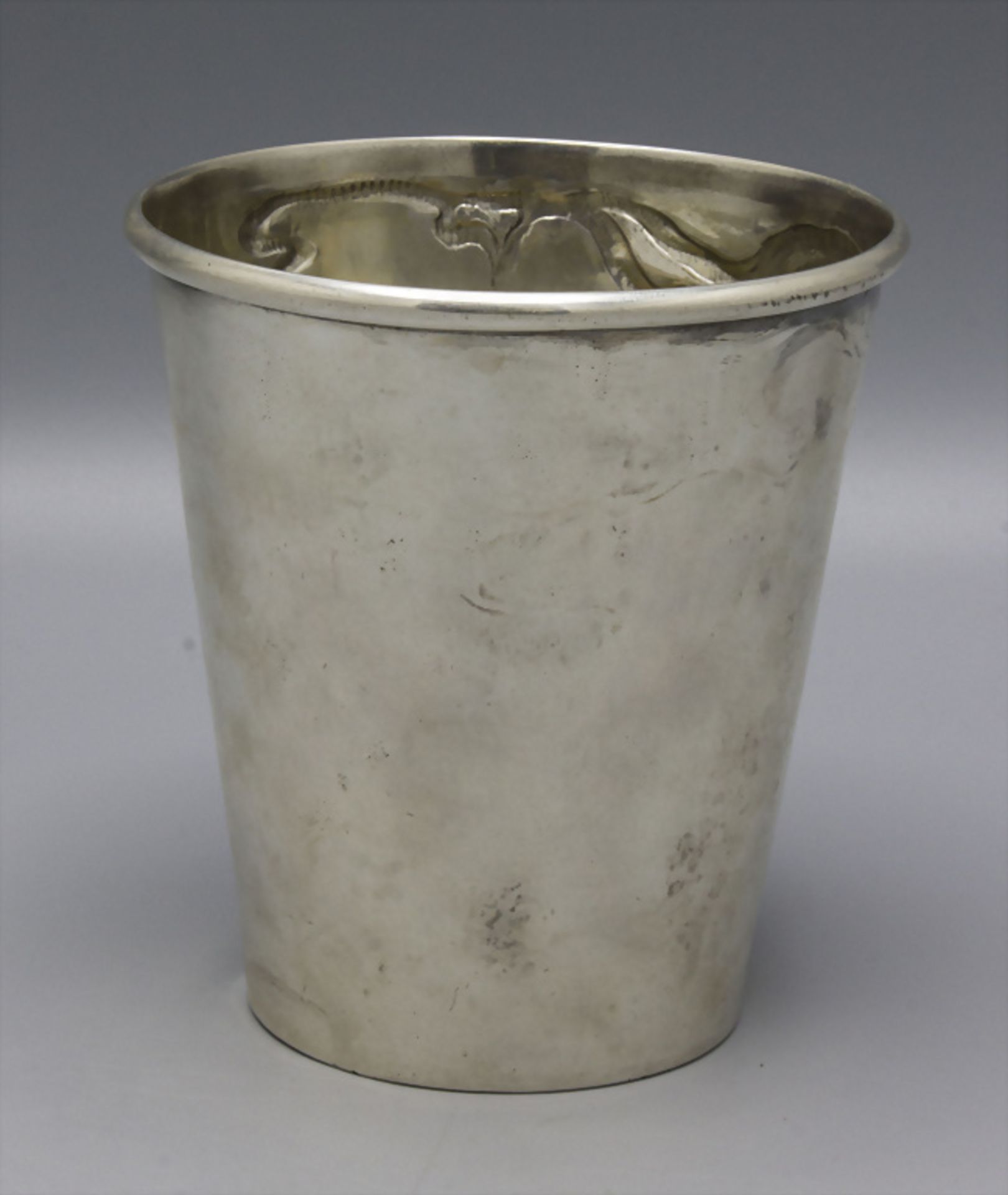 Jugendstil Becher / An Art Nouveau silver beaker, Wien, um 1900 - Image 2 of 6