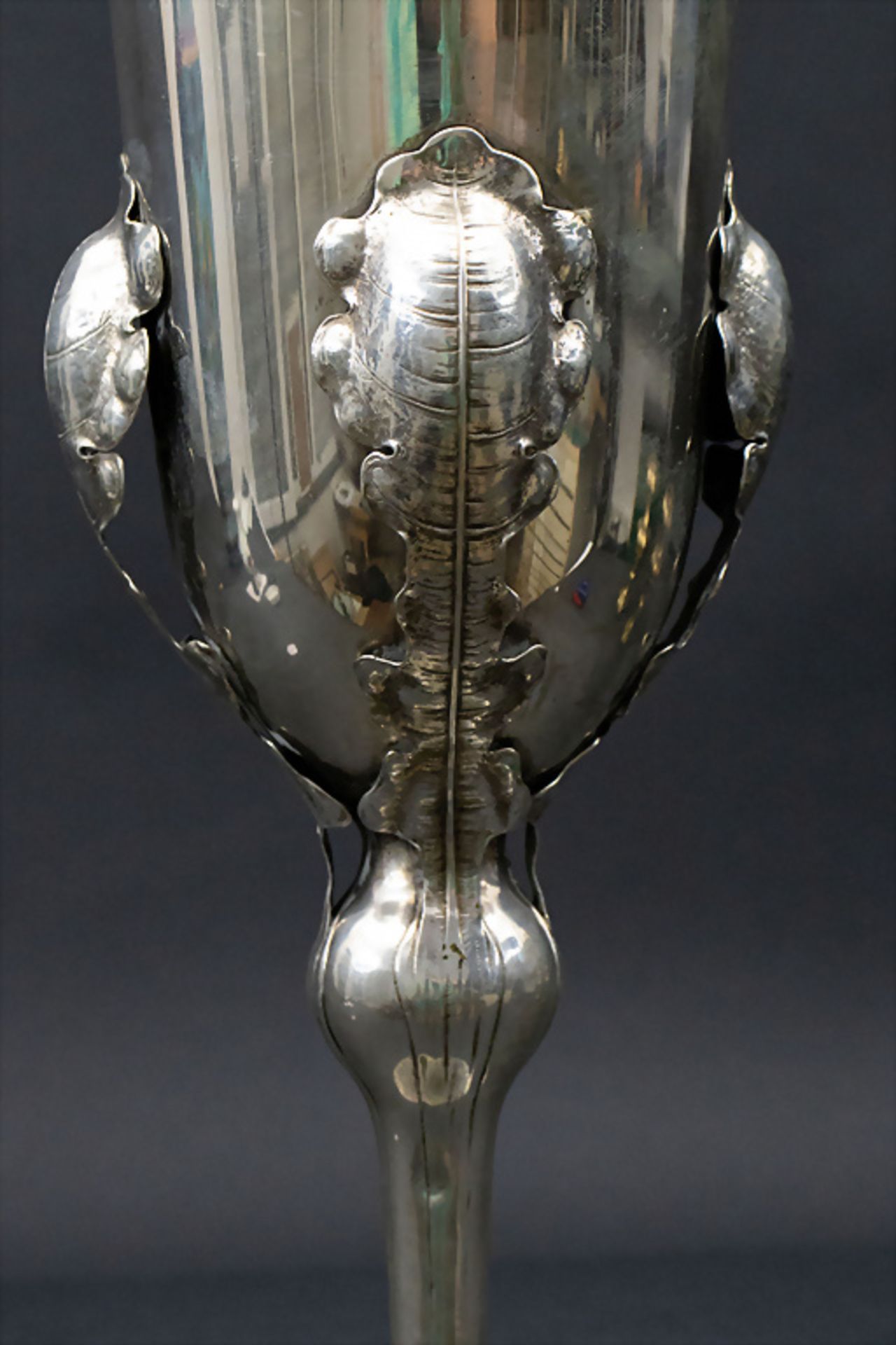 Jugendstil Silbervase / An Art Nouveau silver vase, Bramfeld & Gutruf, Hamburg, um 1910 - Bild 3 aus 7