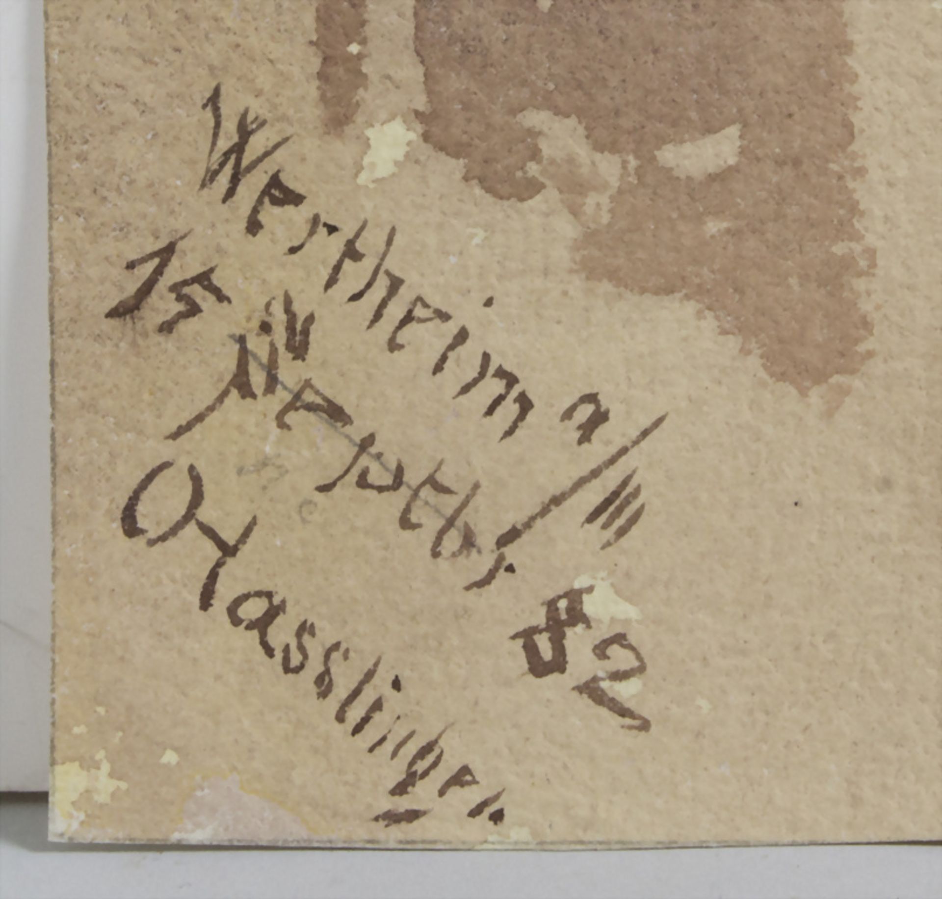 Otto Hasslinger (19./20. Jh.), 'Wertheim', 1882 - Bild 2 aus 2