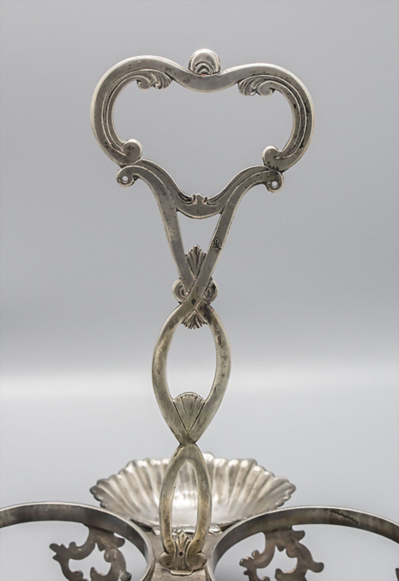 Barock Menage / Huiliere mit Salieren / A silver oil and vinegar cruet set, Genua, 1786 - Bild 3 aus 9