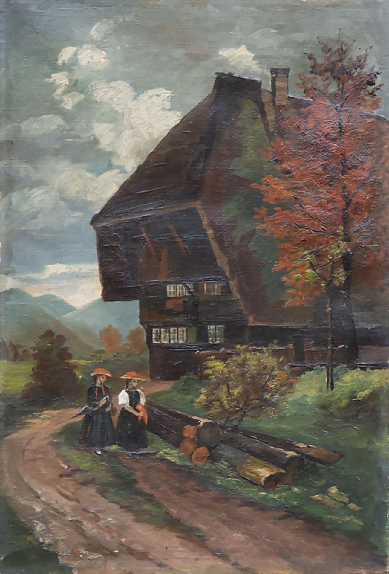 Künstler des 20. Jh., 'Schwarzwaldhaus im Herbst' / 'Black forest house in autumn'