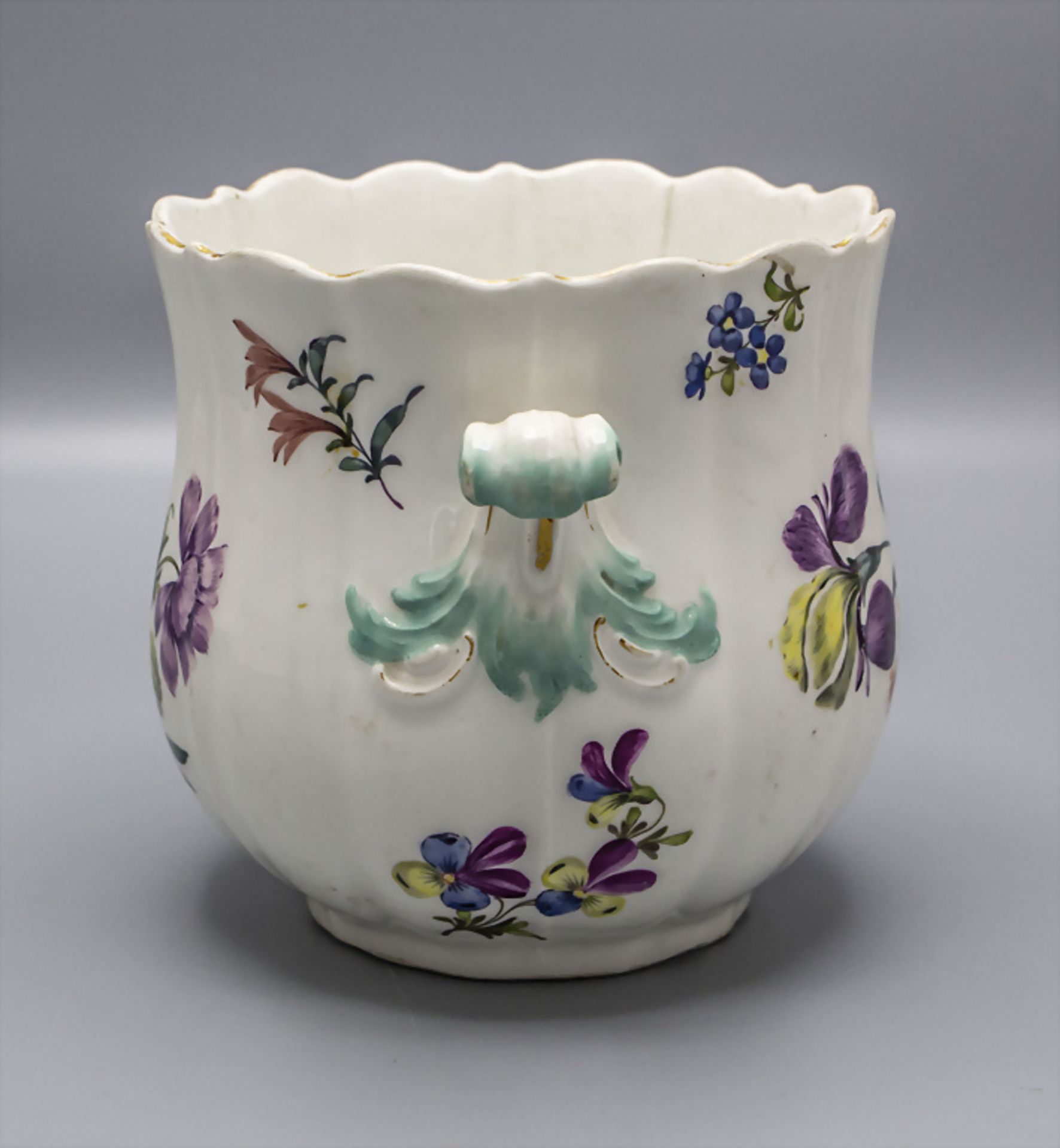 Blumenübertopf / Cachepot / A flower pot, Meissen, Mitte 18. Jh. - Image 2 of 4